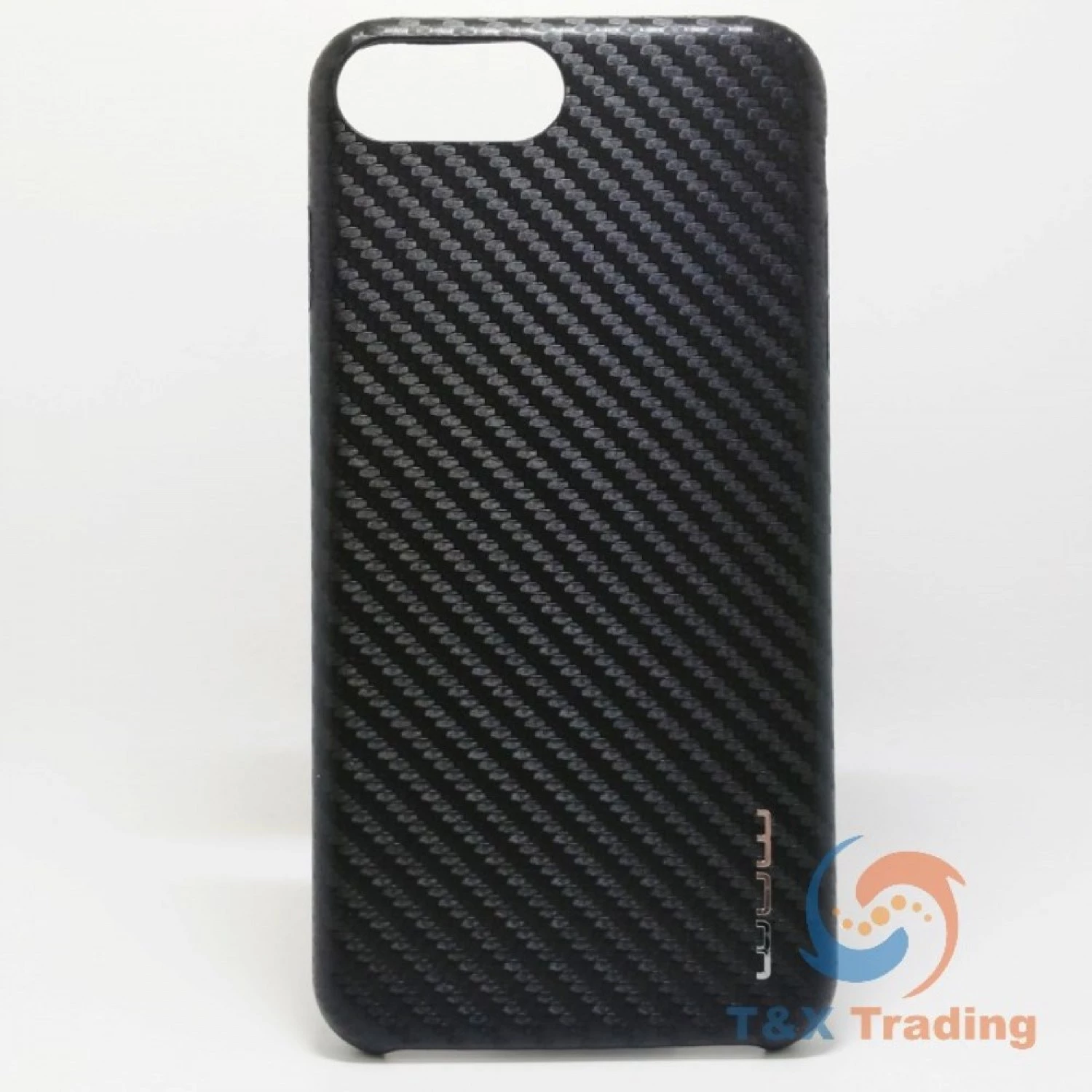 Apple iPhone 6 Plus / 6S Plus / 7 Plus / 8 Plus - WUW Black Carbon Fiber Case