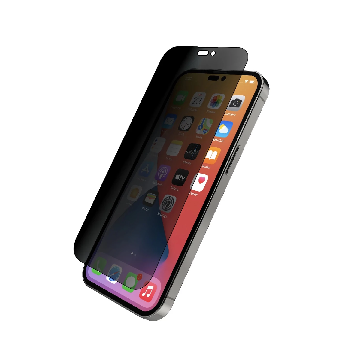 Apple iPhone 14 Pro - Privacy Tempered Glass Screen Protector