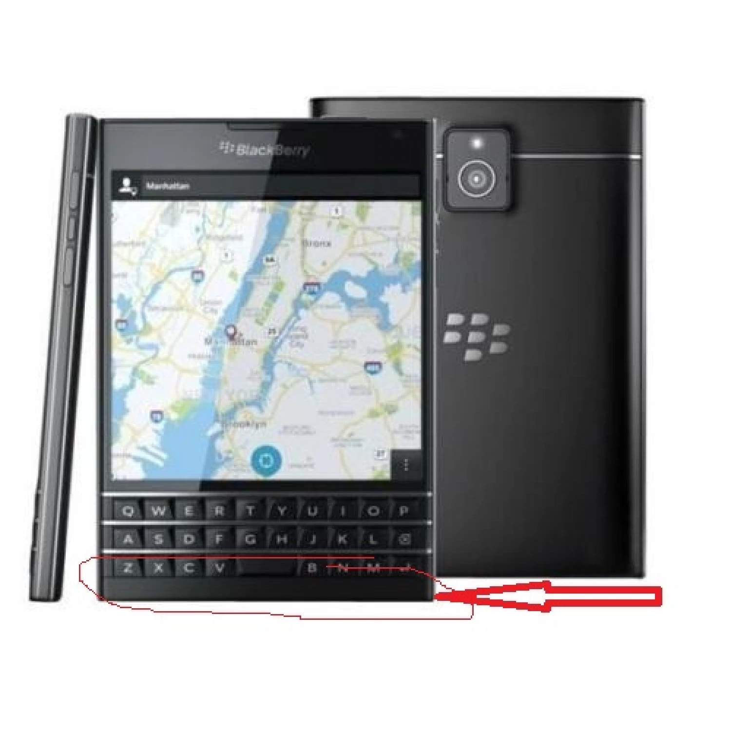 front screw cover plastic For Blackberry Passport Q30