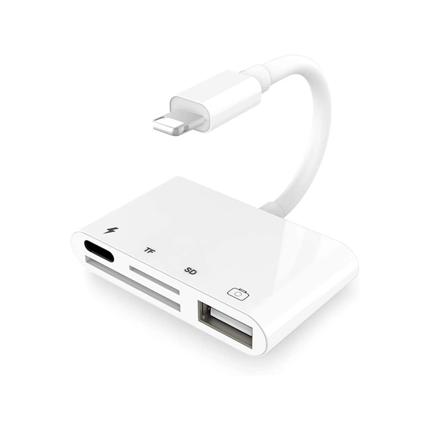 Lightning to 4 in 1 Function Adapter for USB C / SD Card / TF Card / USB