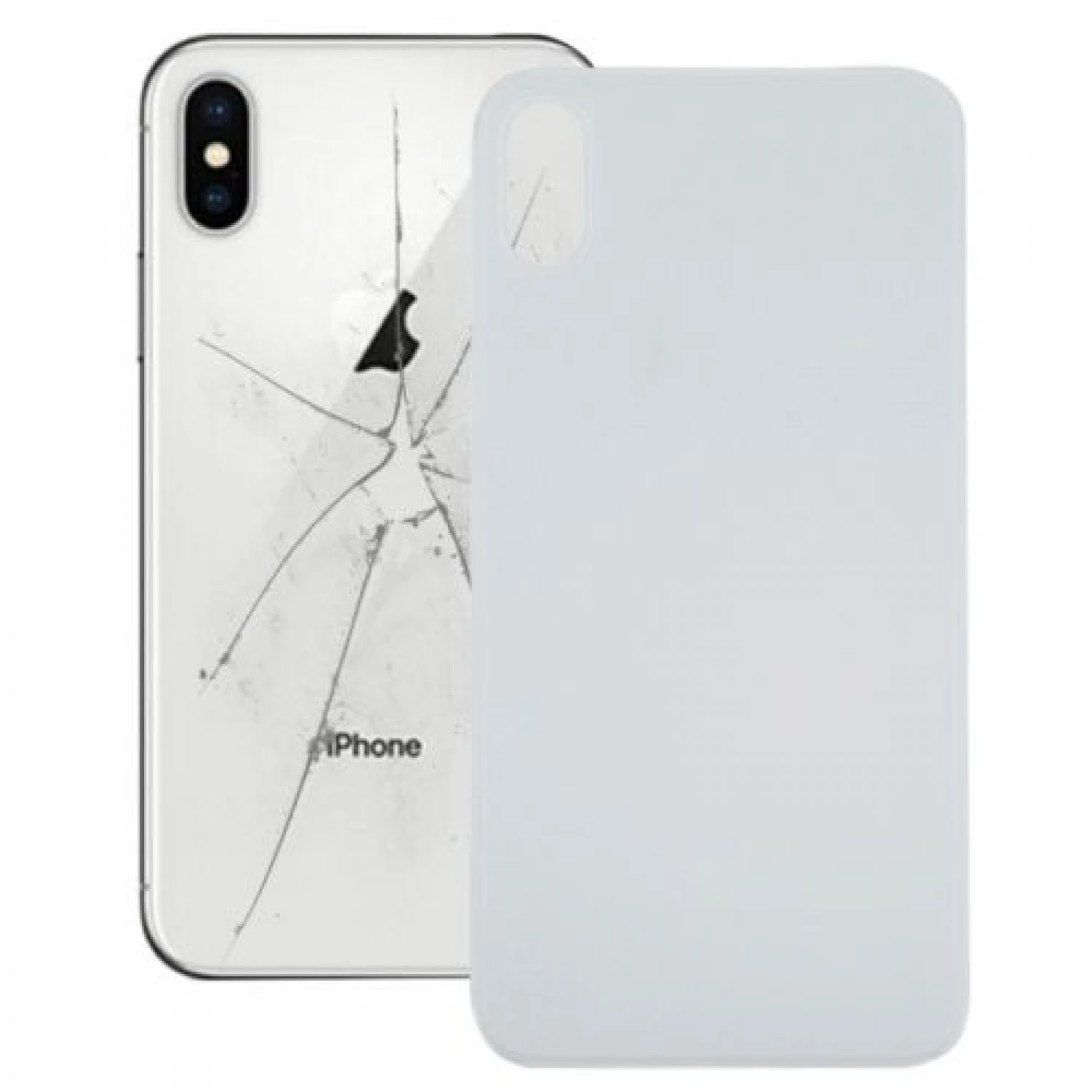 back glass cover BIG camera hole for iphone X