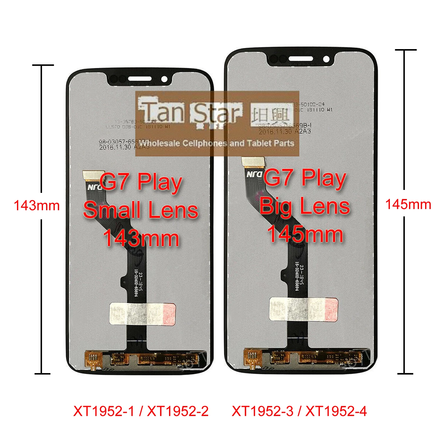 Digitizer lcd assembly BIG Lens for Motorola Moto G7 Play XT1952 XT1953