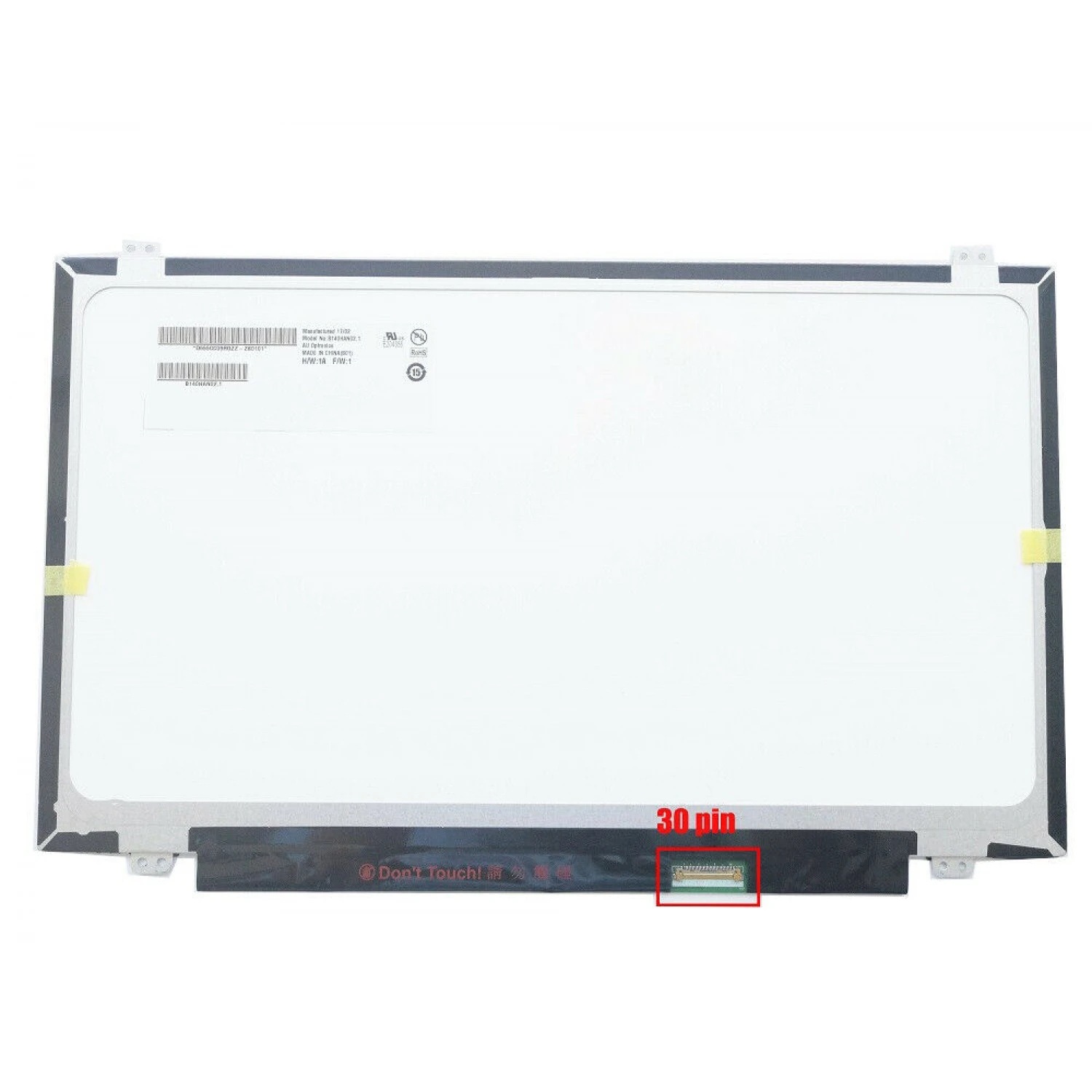 14.0" Laptop LCD Screen 1366x768p 30 Pins with Brackets B140XTN03.2