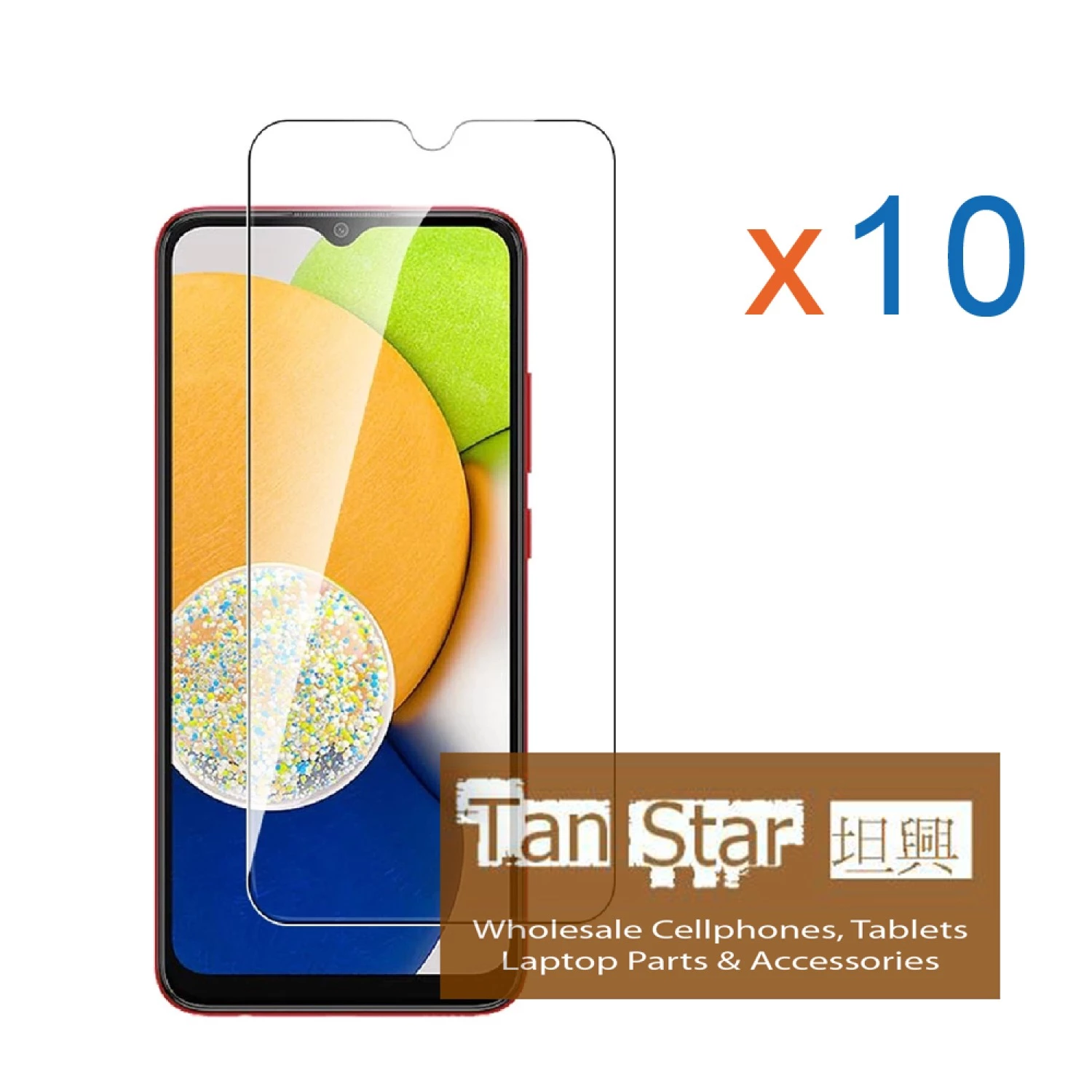 Samsung Galaxy A03 (2021) / A04E / Samsung A70 BOX (10pcs) Tempered Glass Screen Protector