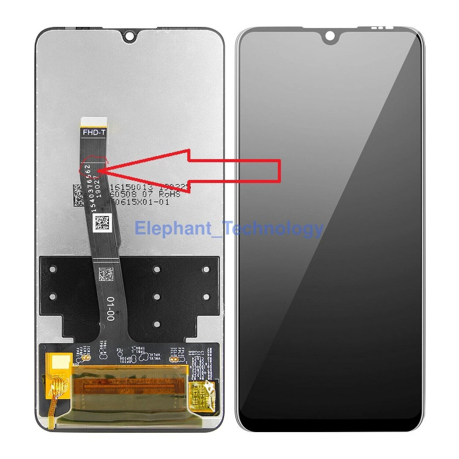 LCD Assembly ( international Vers. flex 62) for Huawei P30 Lite MAR-LX1 MAR-AL00