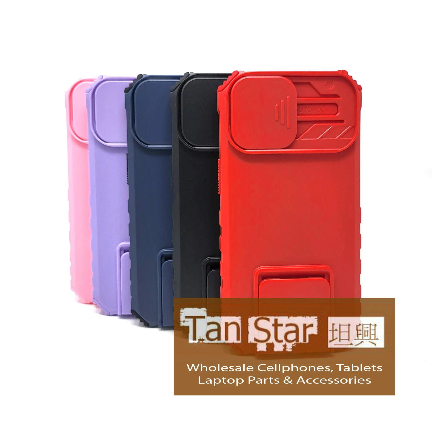 Apple iPhone 14 Plus - Stand Up Case with Camera Shield and Kickstand