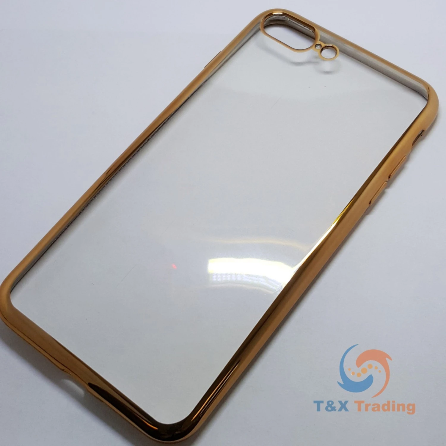 Apple iPhone 7 Plus / 8 Plus - Chrome Edge Silicone Case