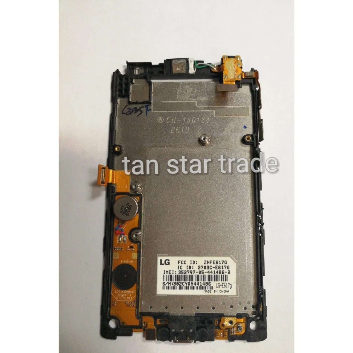 Charging port ear speaker flex frame LG Optimus L5 E610 E612