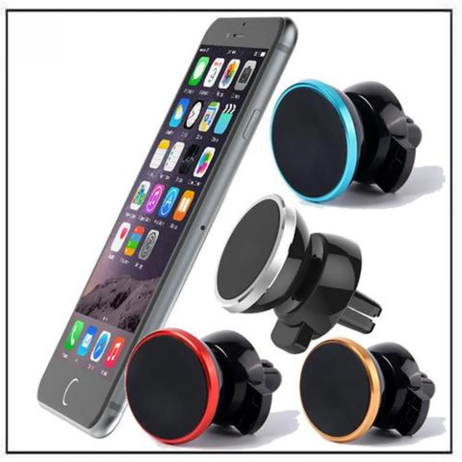 Magnetic Car Air Vent Mount Holder (Mix Color)