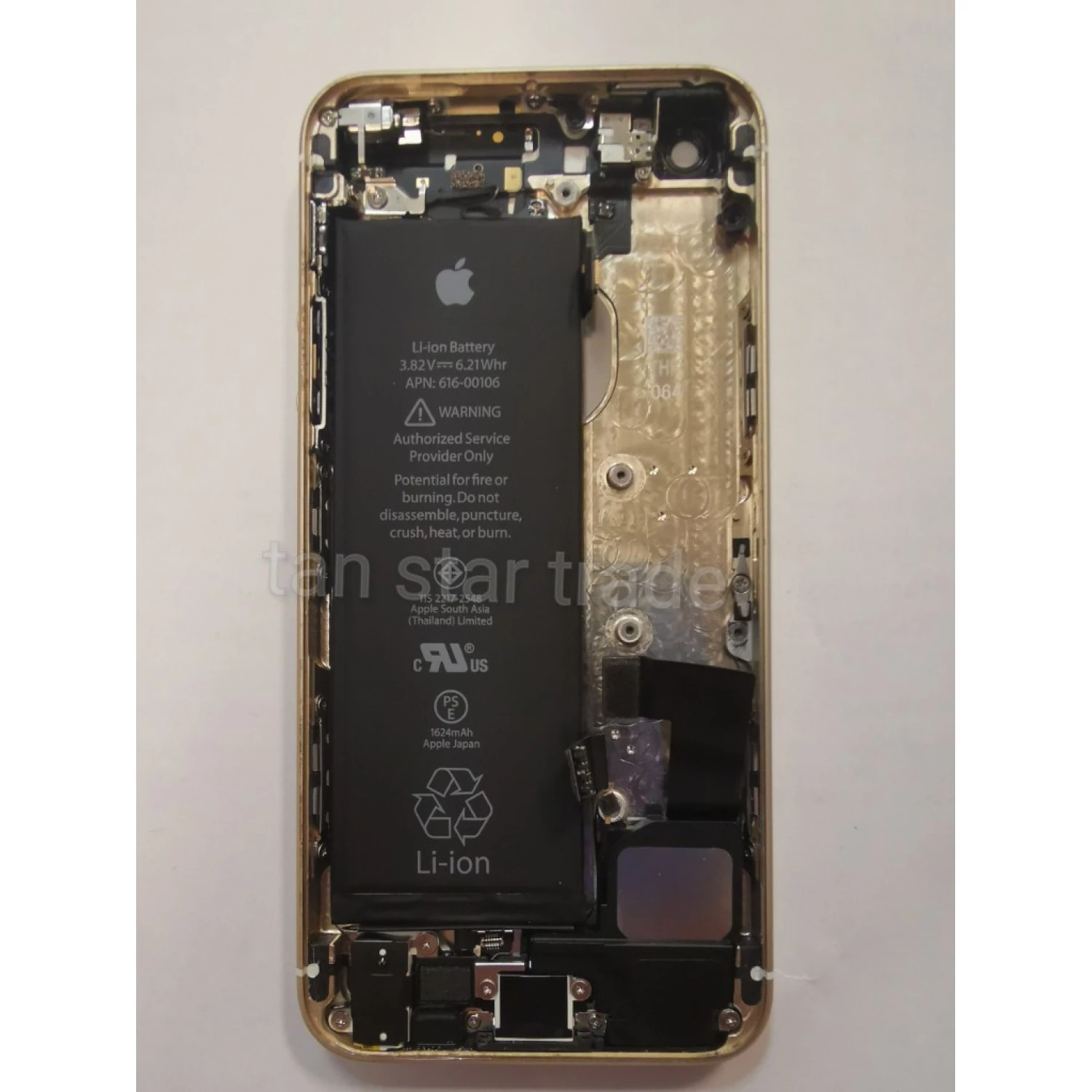 back housing complete for iPhone 5SE (used, original pulled, )