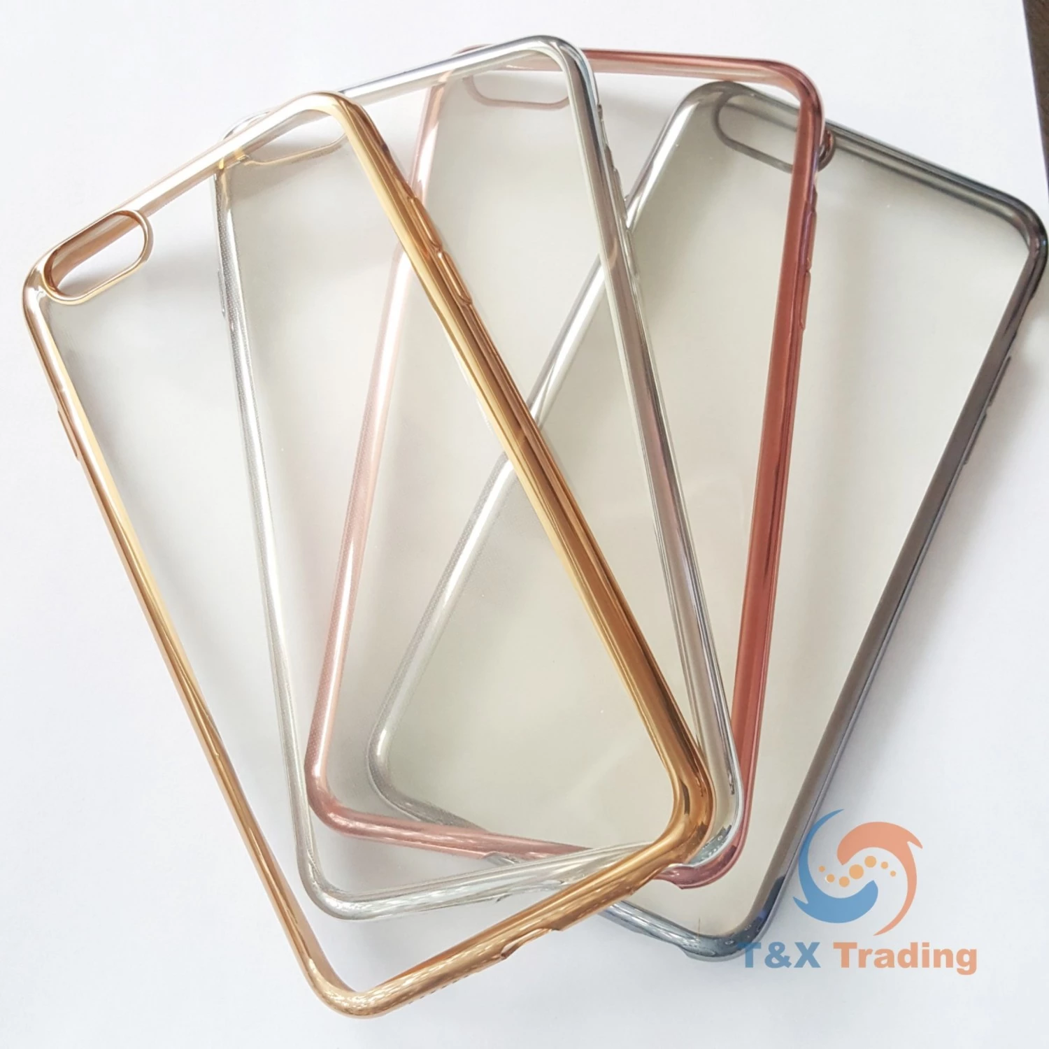 Apple iPhone 6G Plus / 6S Plus - Chrome Edge Silicone Case