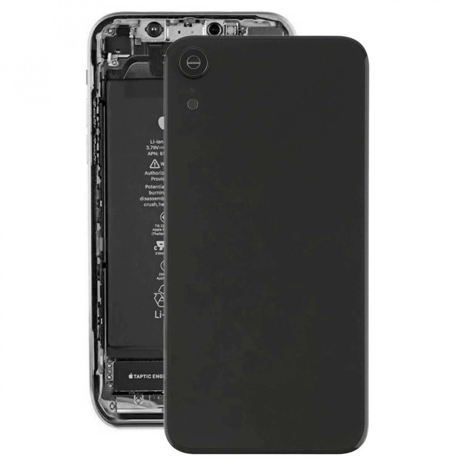 back cover glass BIG camera hole for iphone XR
