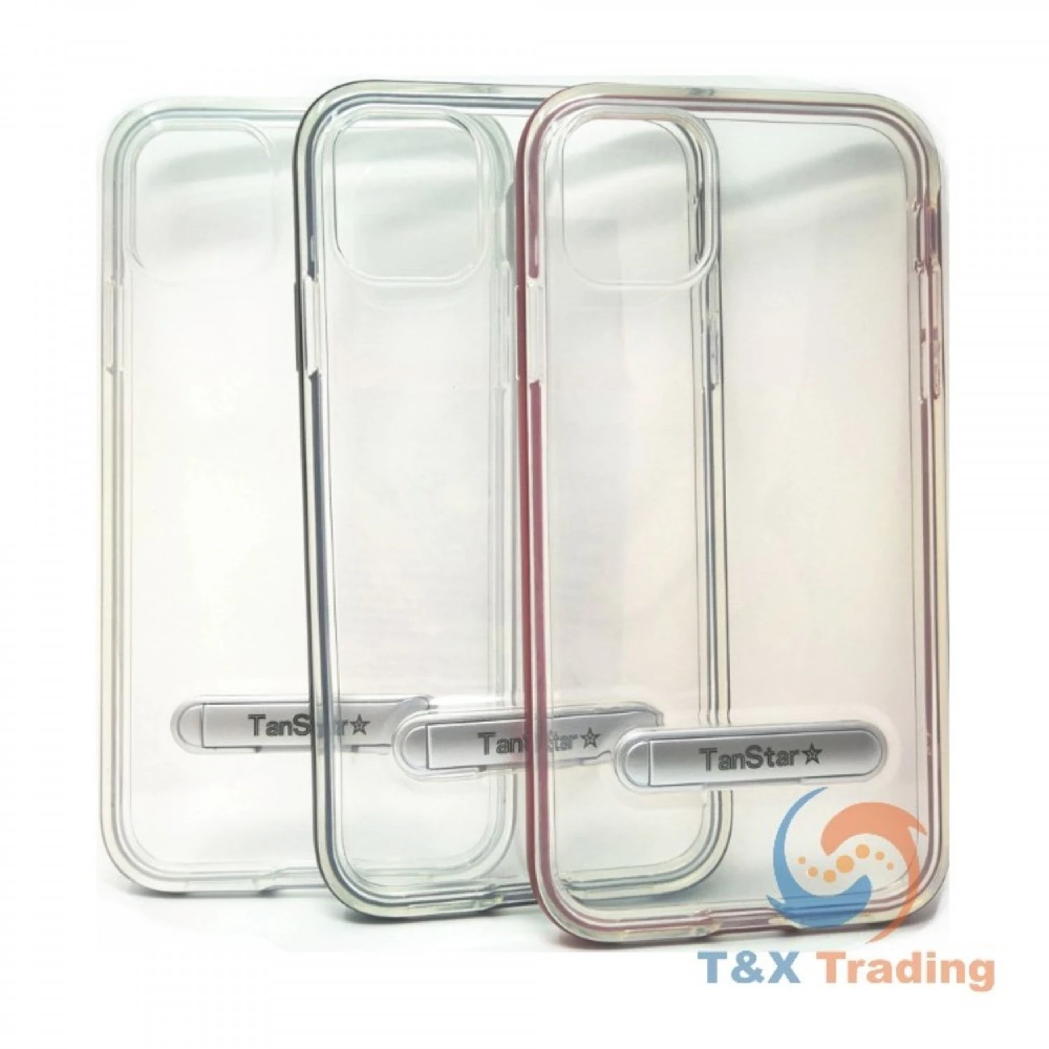 Apple iPhone 11 Pro Max - TanStar Aluminum Bumper Frame Case with Kickstand