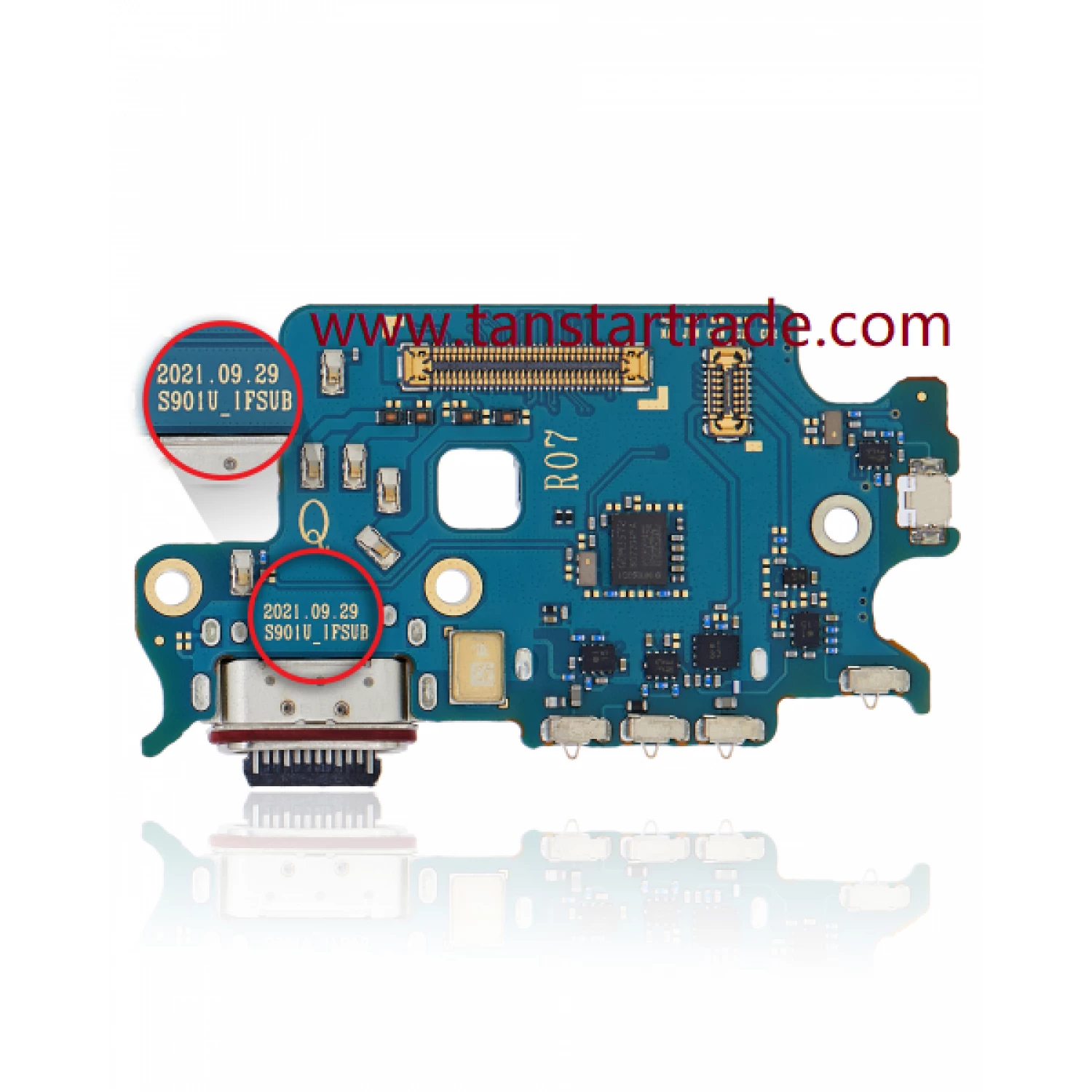 charging port assembly (American Vers.) for Samsung S22 S901 S901U S901A