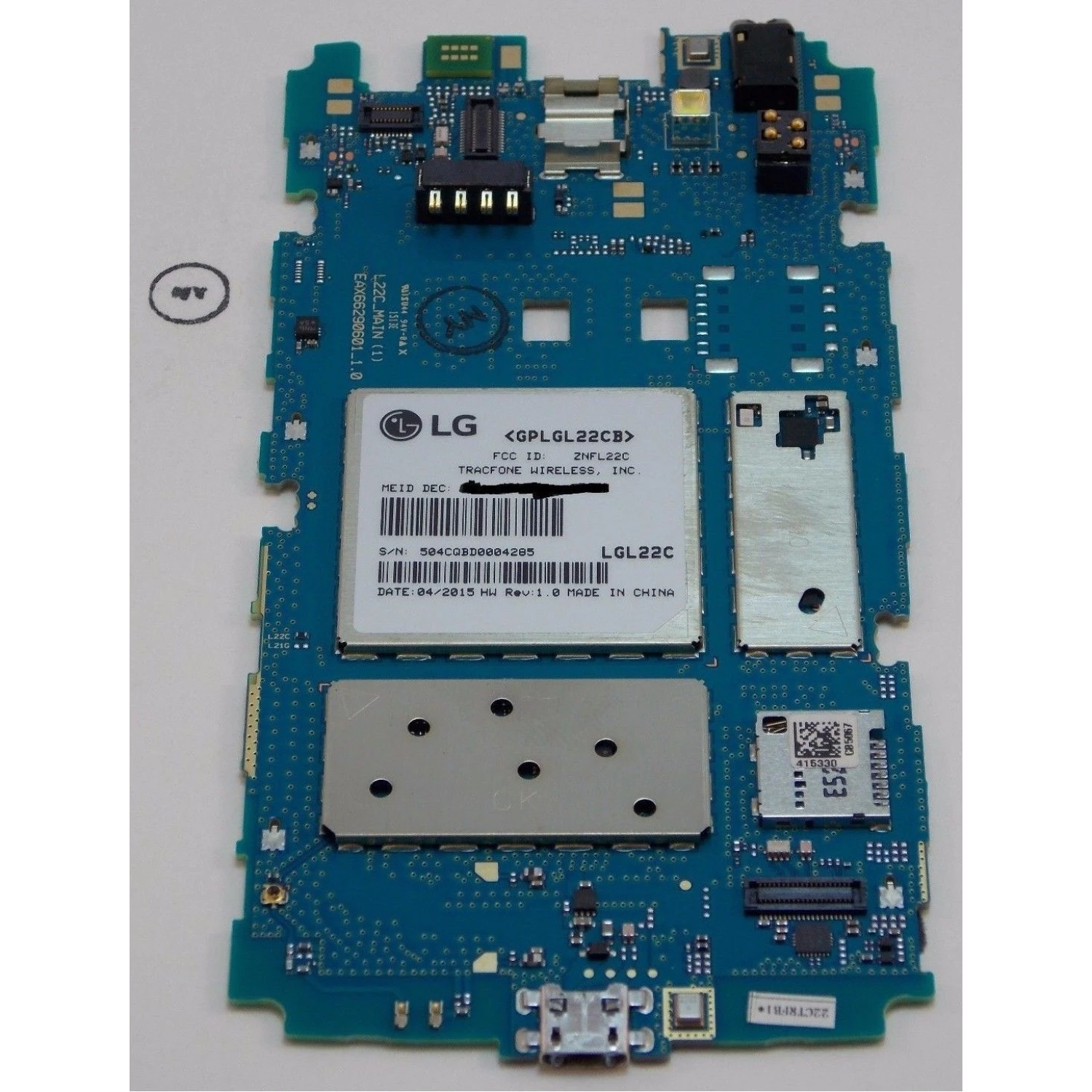 motherboard for LG Power LGL22C TracFone