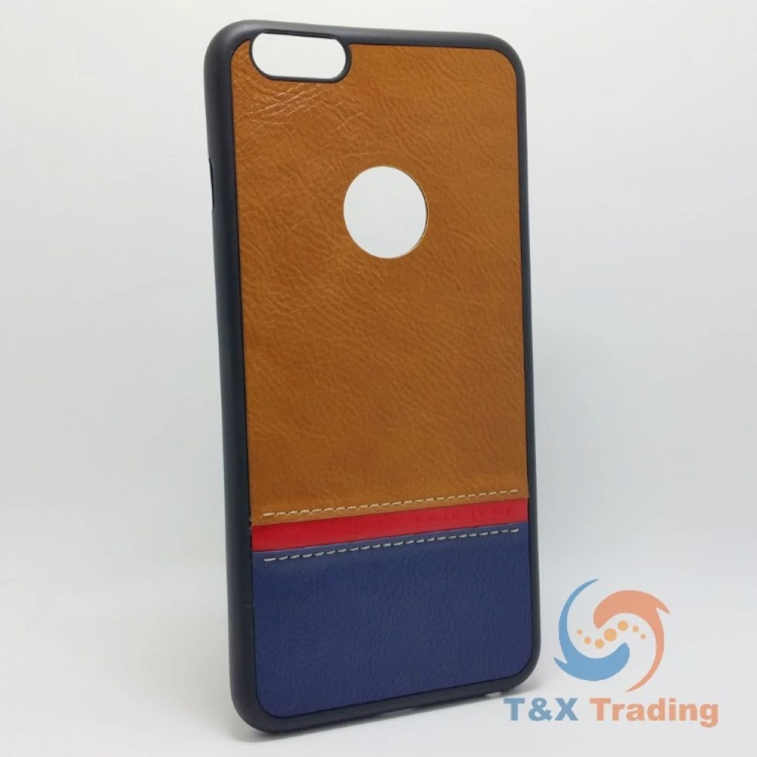Apple iPhone 6 / 6S - WUW Leather Coated Silicone Hard Case