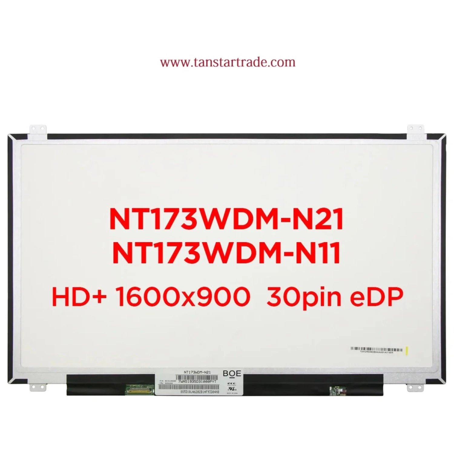 17.3" Laptop LCD Screen NT173WDM-N21 B173RTN02.2 N173FGA-E44