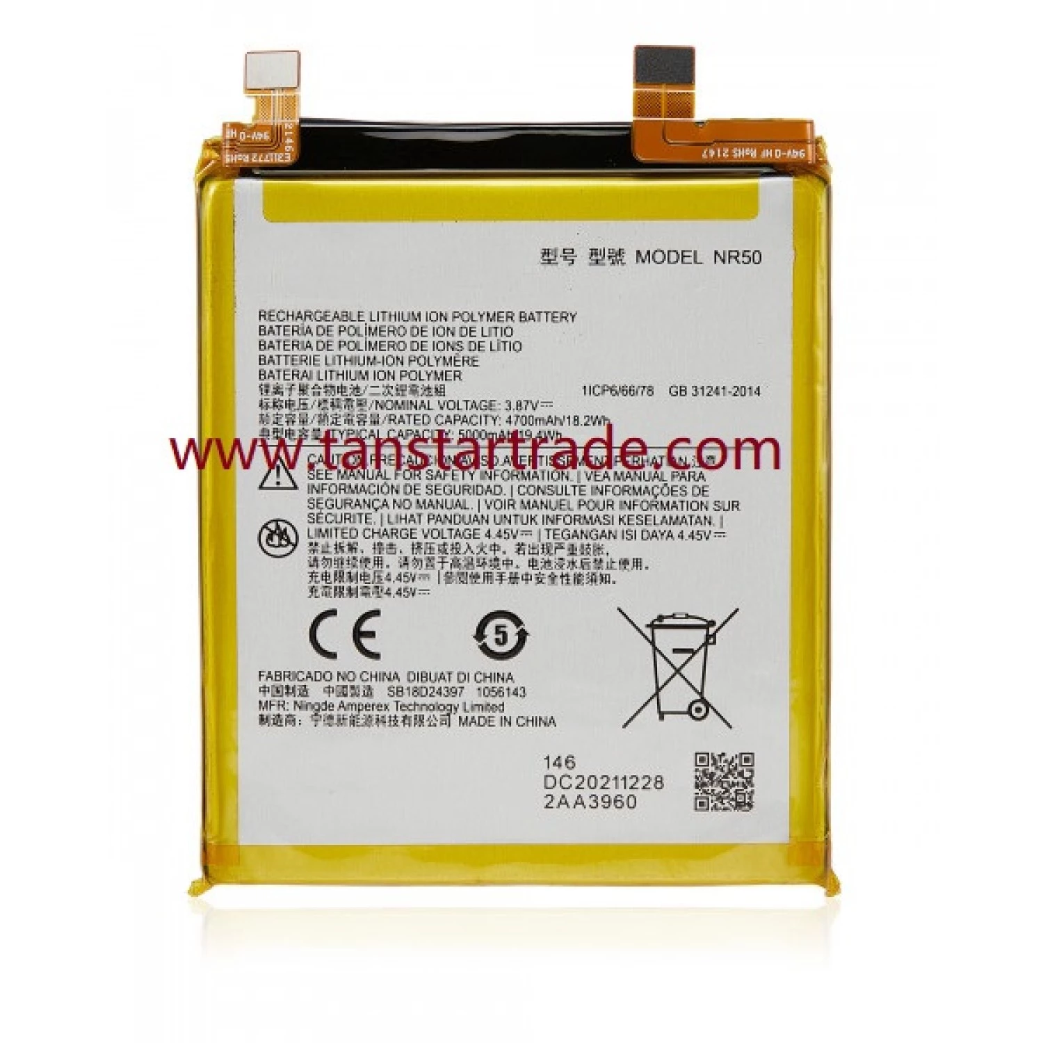 replacement battery NR50 for Motorola Moto Edge 30 Pro Edge X30 5G Edge Plus 2022 XT2201