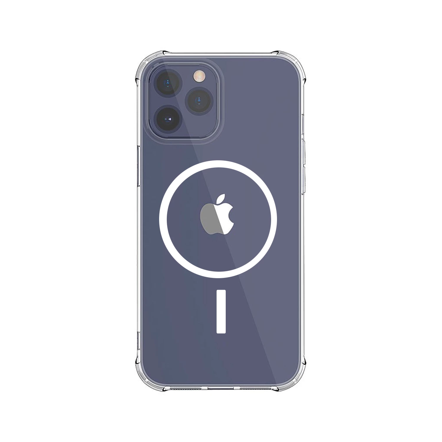 Apple iPhone 12 Pro Max - Reinforced Corners Silicone Phone Case with Wireless Charging