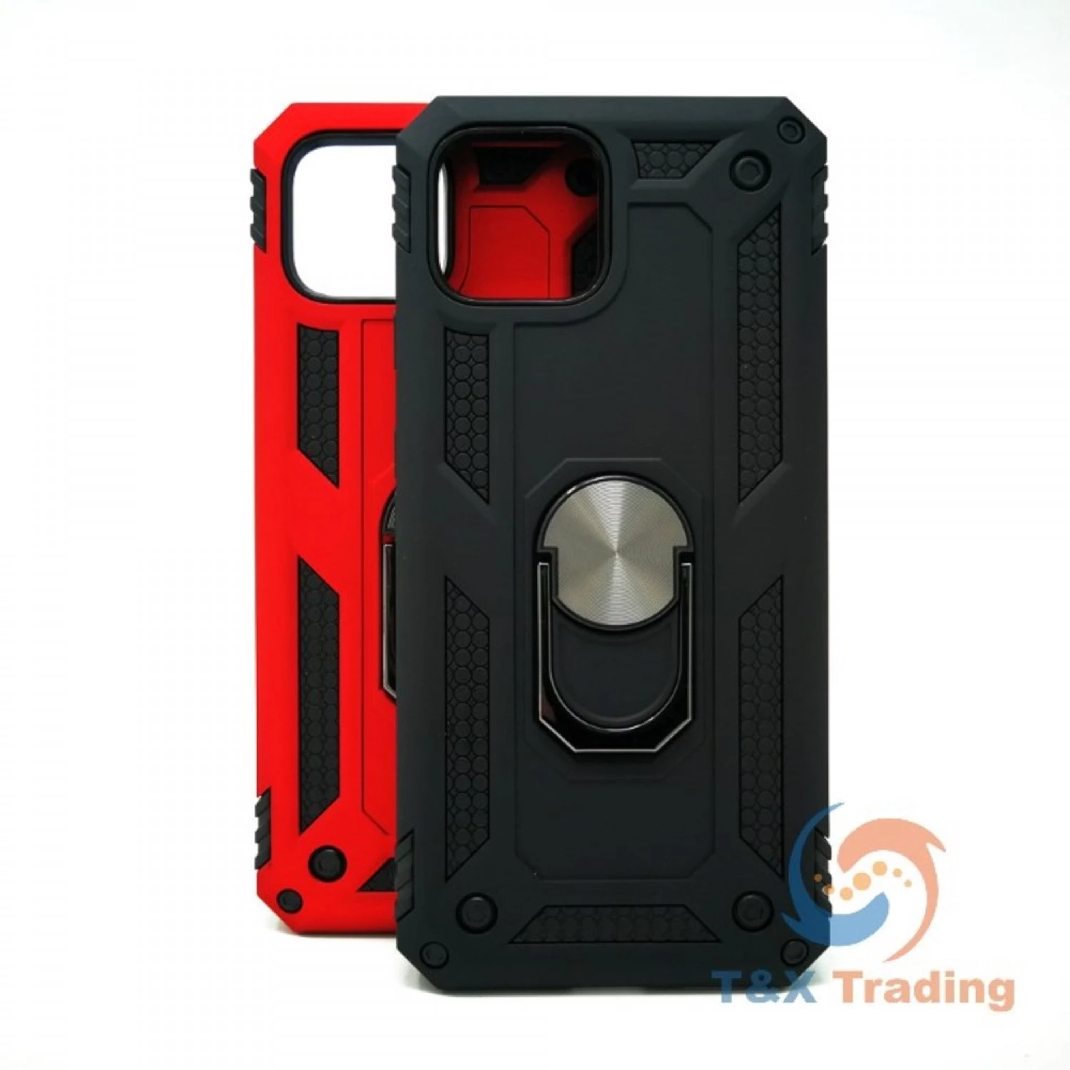 Google Pixel 4 XL - Transformer Magnet Enabled Case with Ring Kickstand