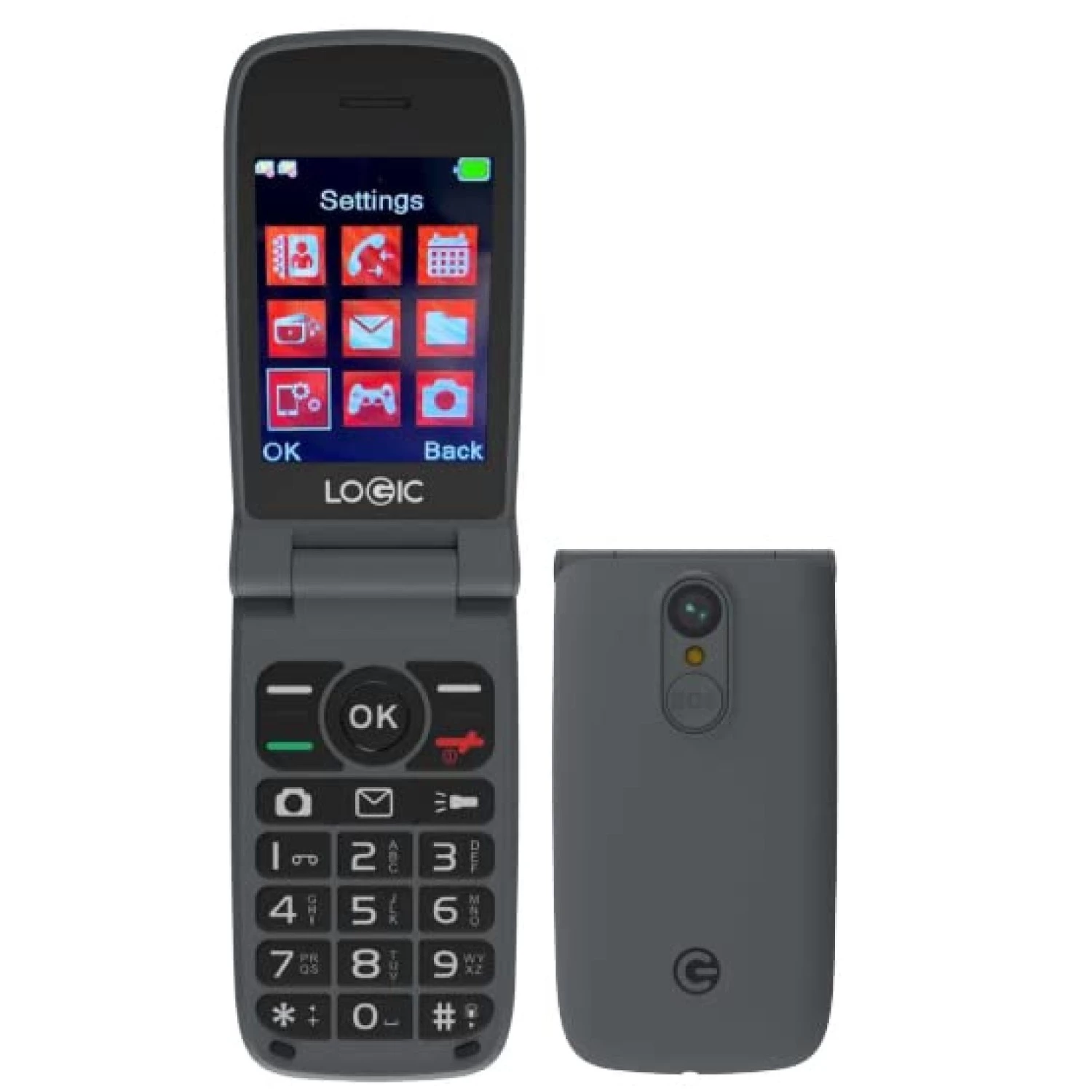 Logic F11L flip cellphone (new in box, unlocked )
