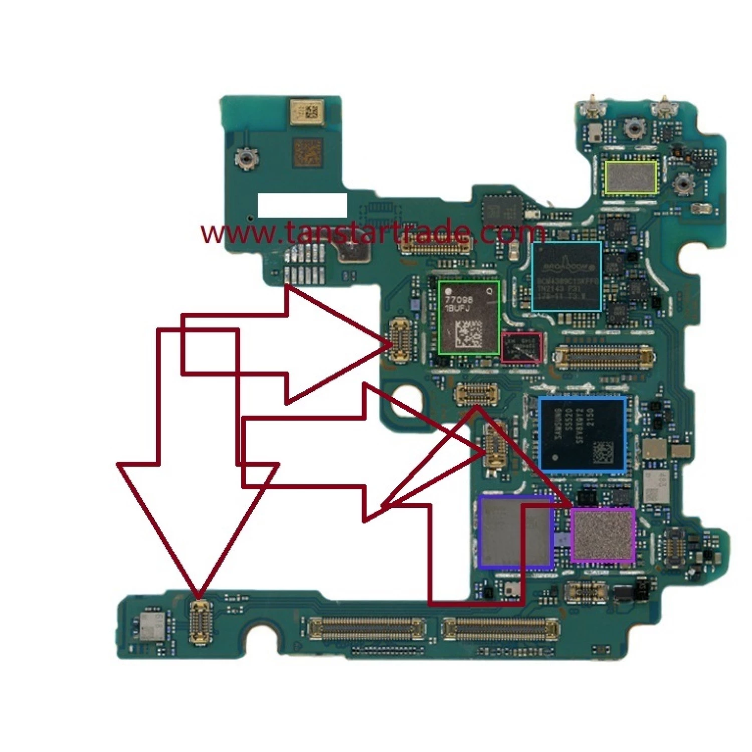 Antenna NFC Wireless charging flex FPC for Samsung S22 Ultra S908 S908U S908F