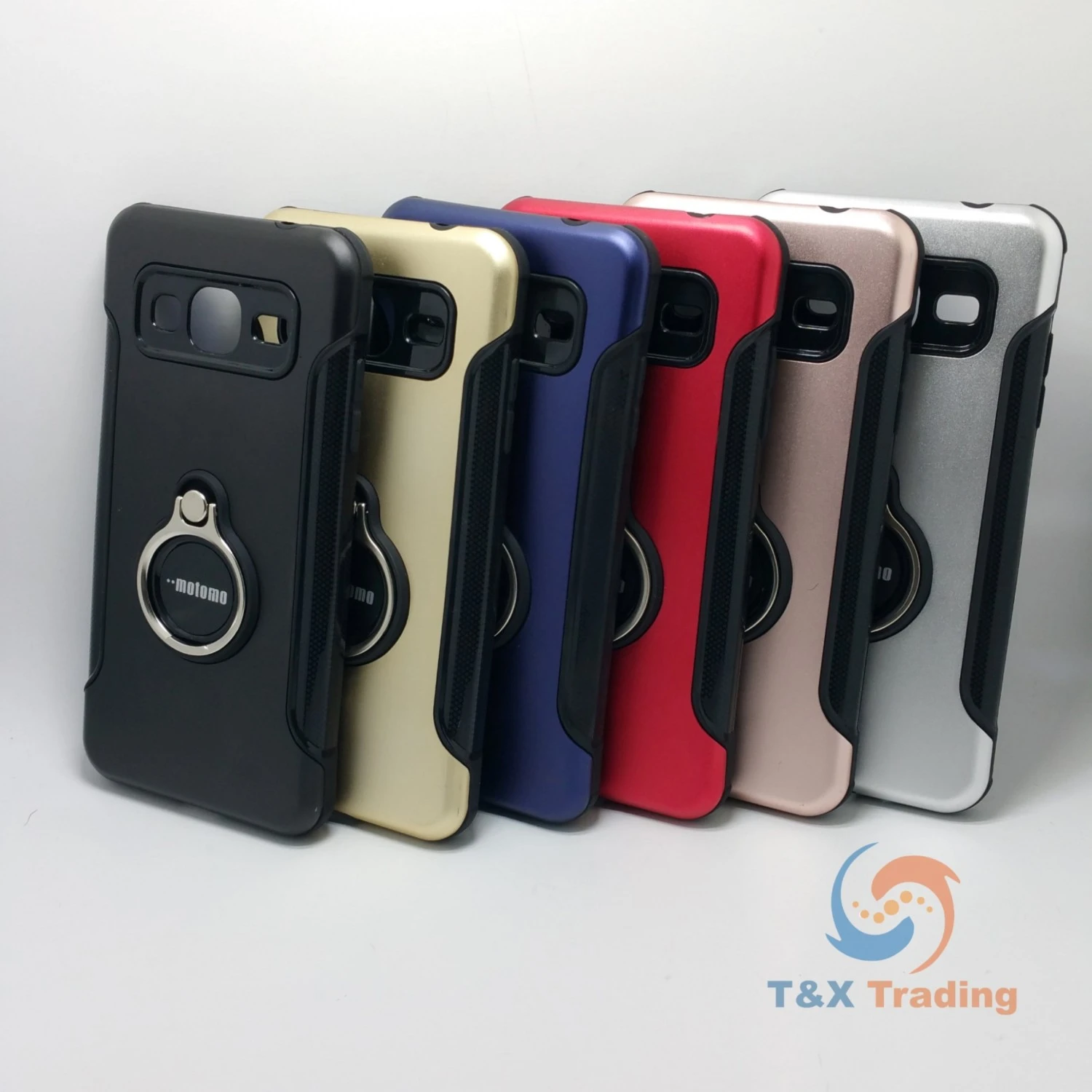 Samsung Galaxy J3- Aluminum Case with Ring Kickstand