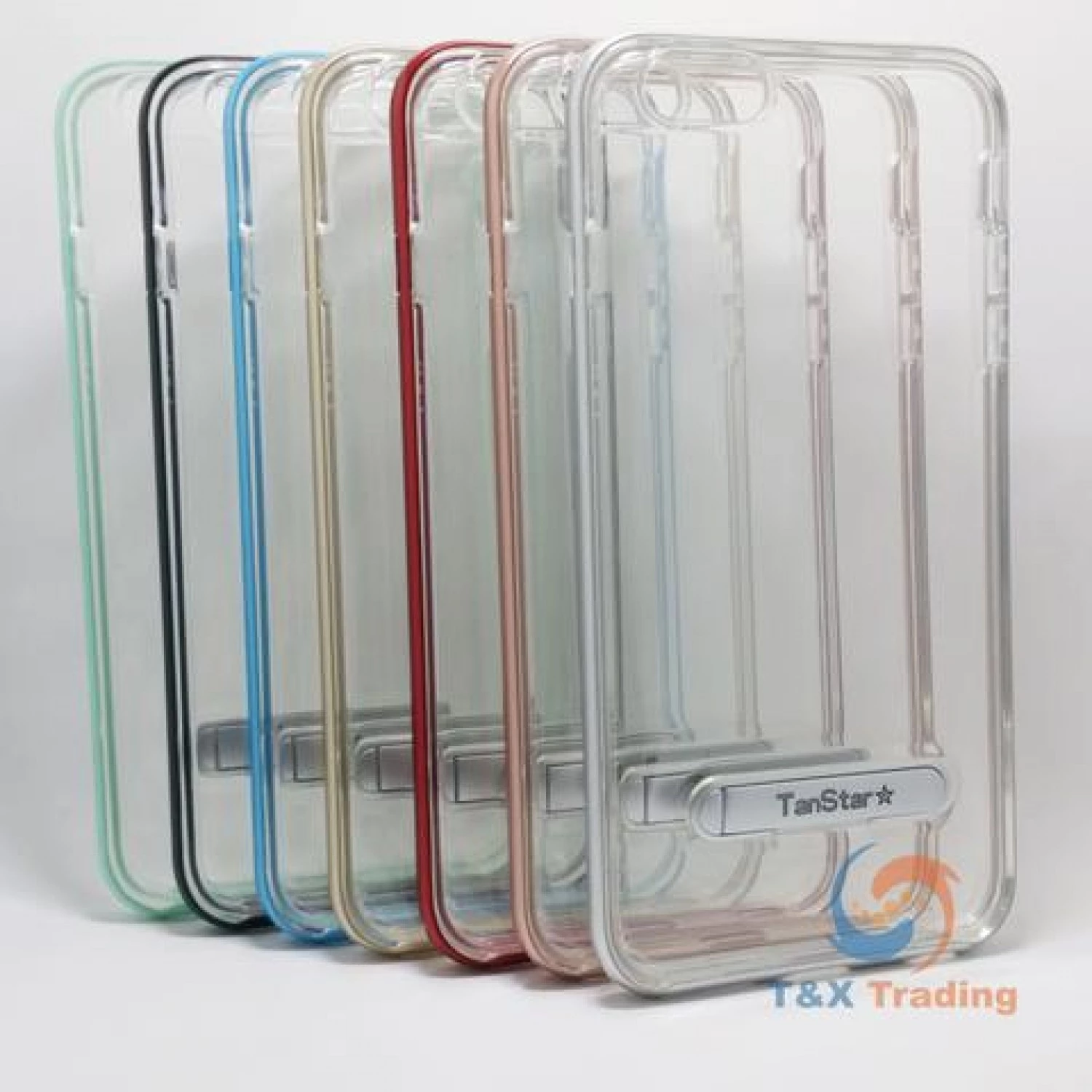 Apple iPhone 7 / 8 - TanStar Aluminum Bumper Frame Case with Kickstand