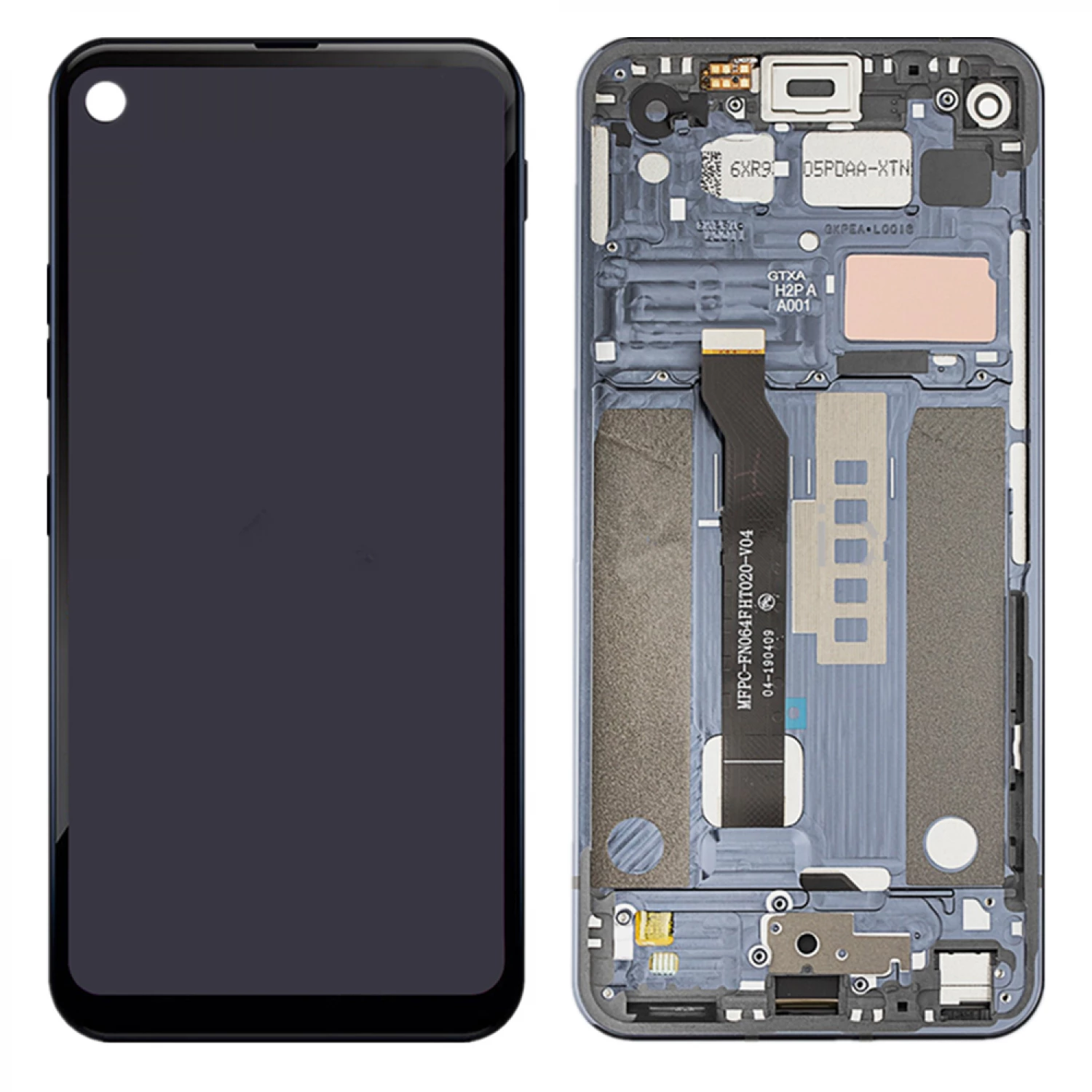 Lcd digitizer assembly with frame for LG Q70 Q620