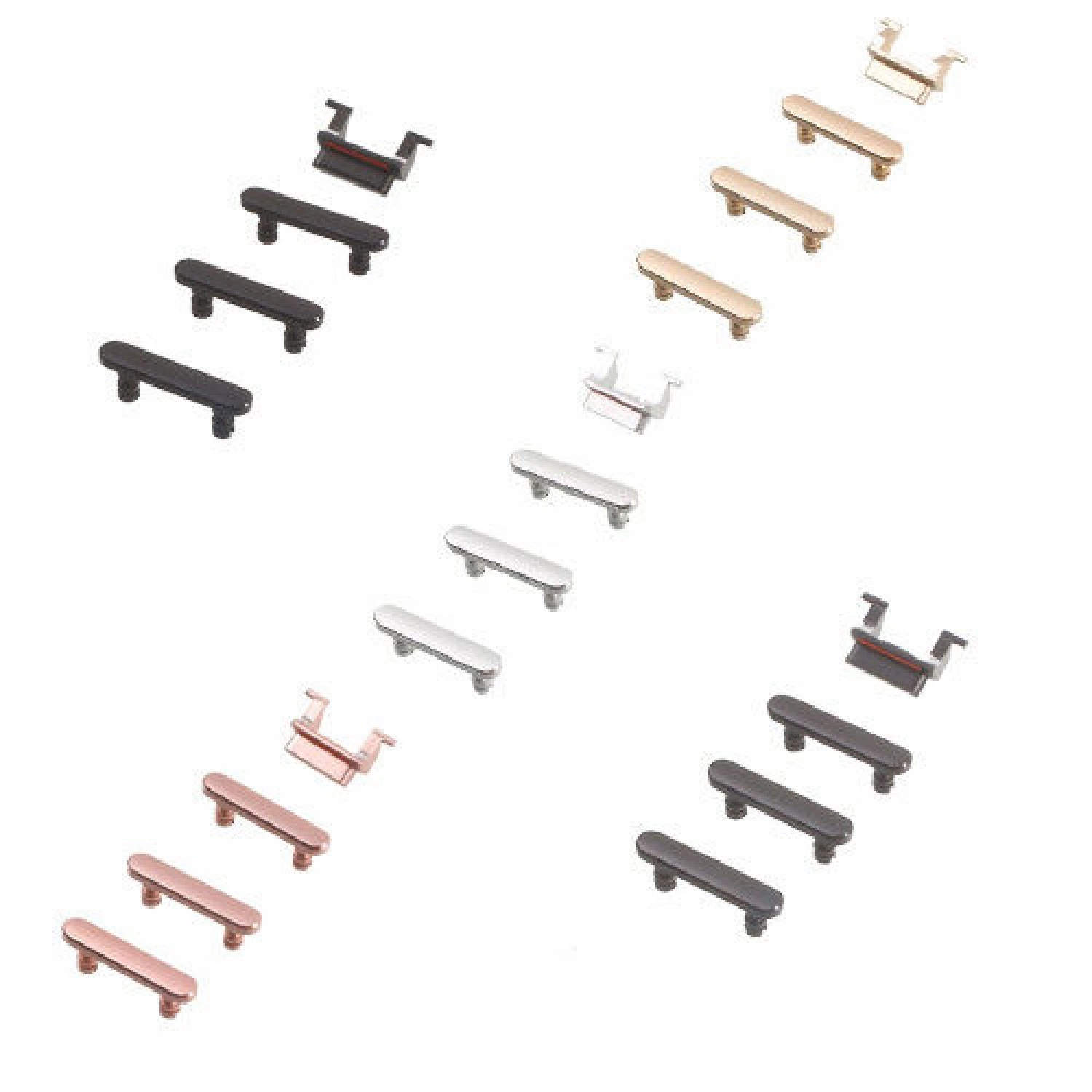 mute power volume button set for iphone 7 Plus 7+ 5.5