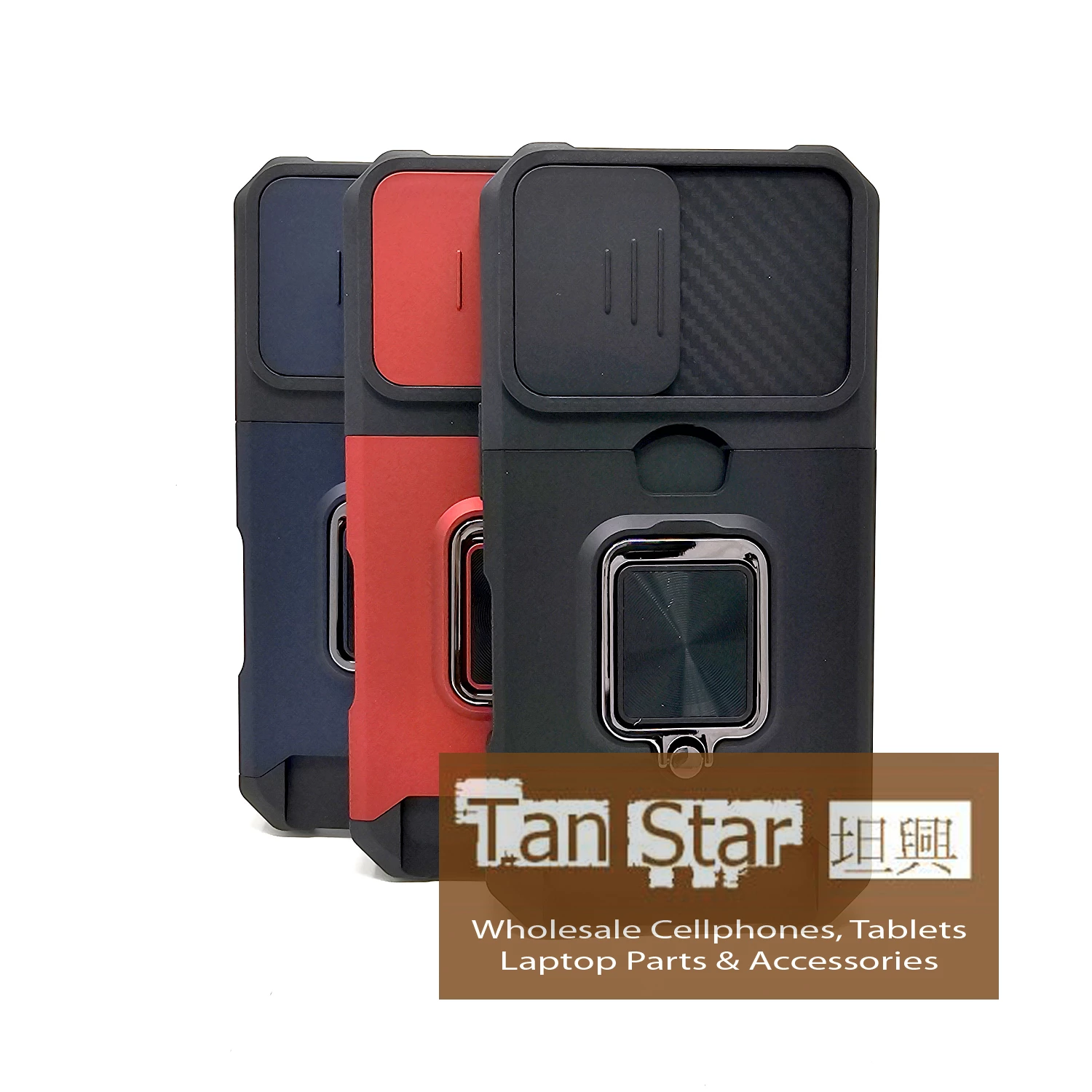 Apple iPhone 16 Plus - Secure Card Holder Magnet Enabled Case with Ring Kickstand