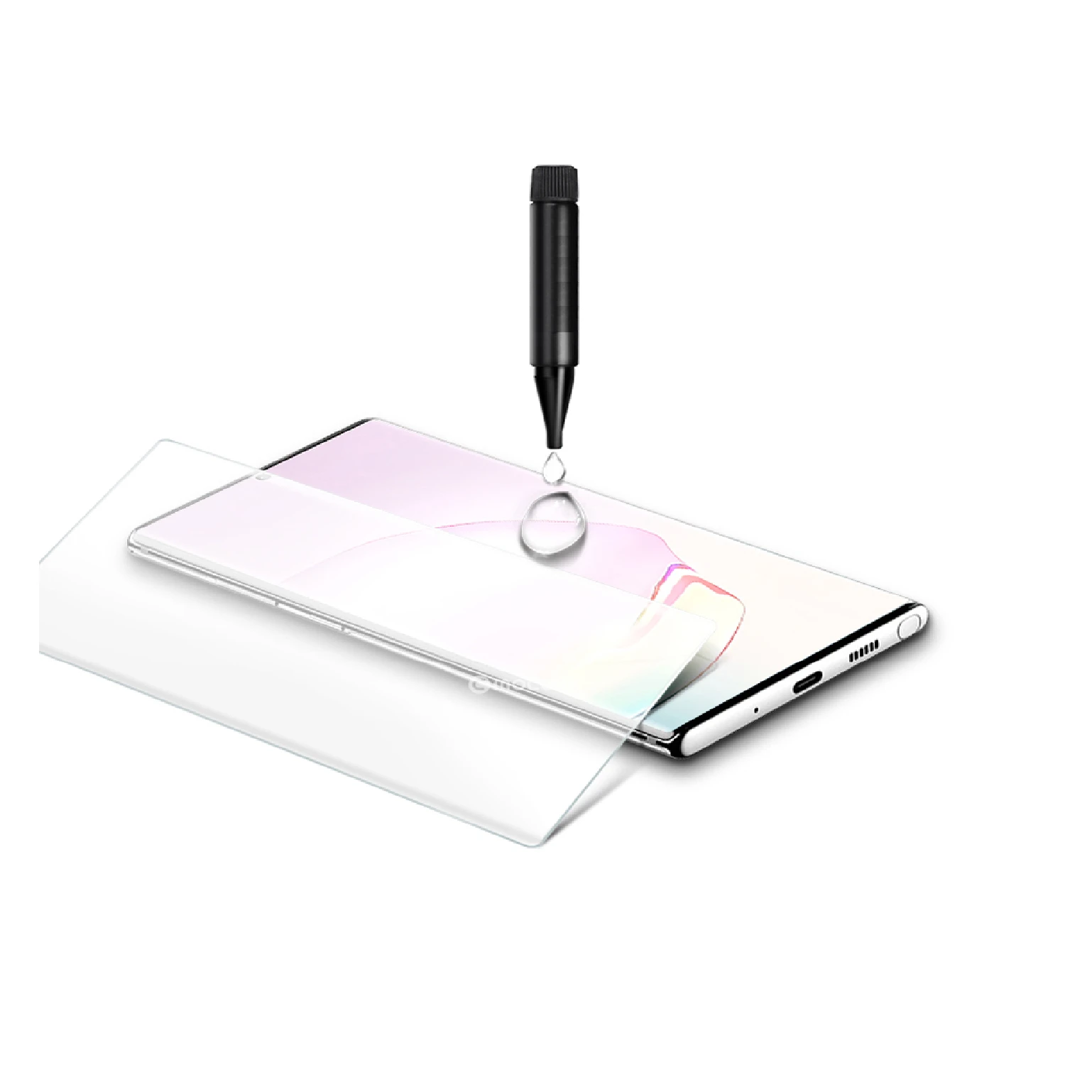 Samsung Galaxy Note 20 Ultra - Full Glue UV Cured Curved Tempered Glass Screen Protector