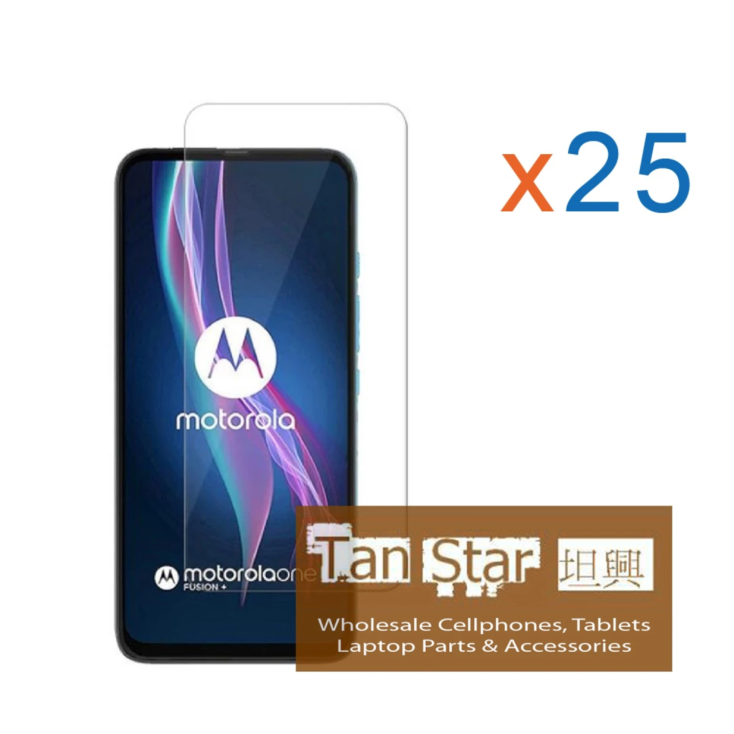 Motorola One Fusion / Samsung A70 Bulk (25Pcs) Tempered Glass Screen Protector