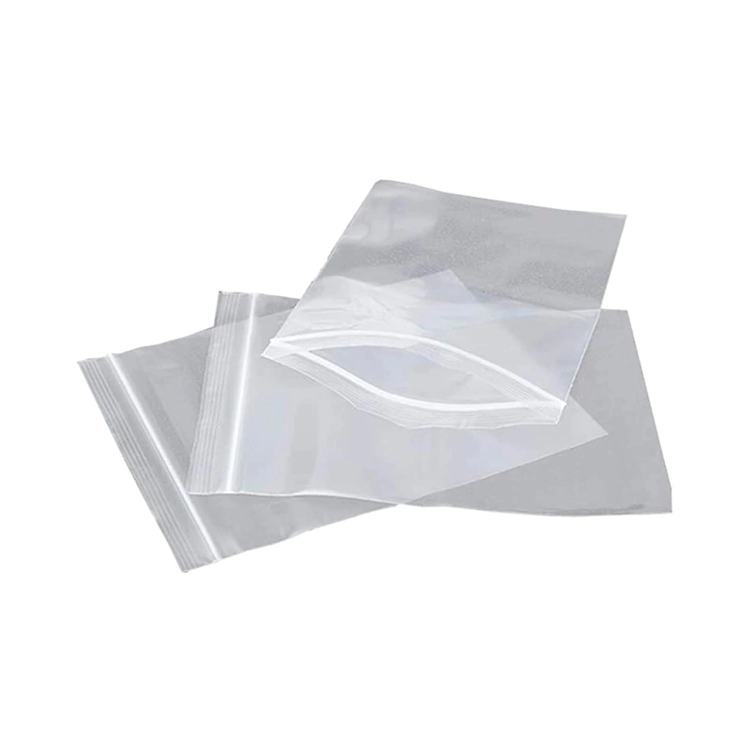 100PCS PE Transparent Zip lock Plastic Bag Small Parts Ziplock Zip Zipped Lock Reclosable