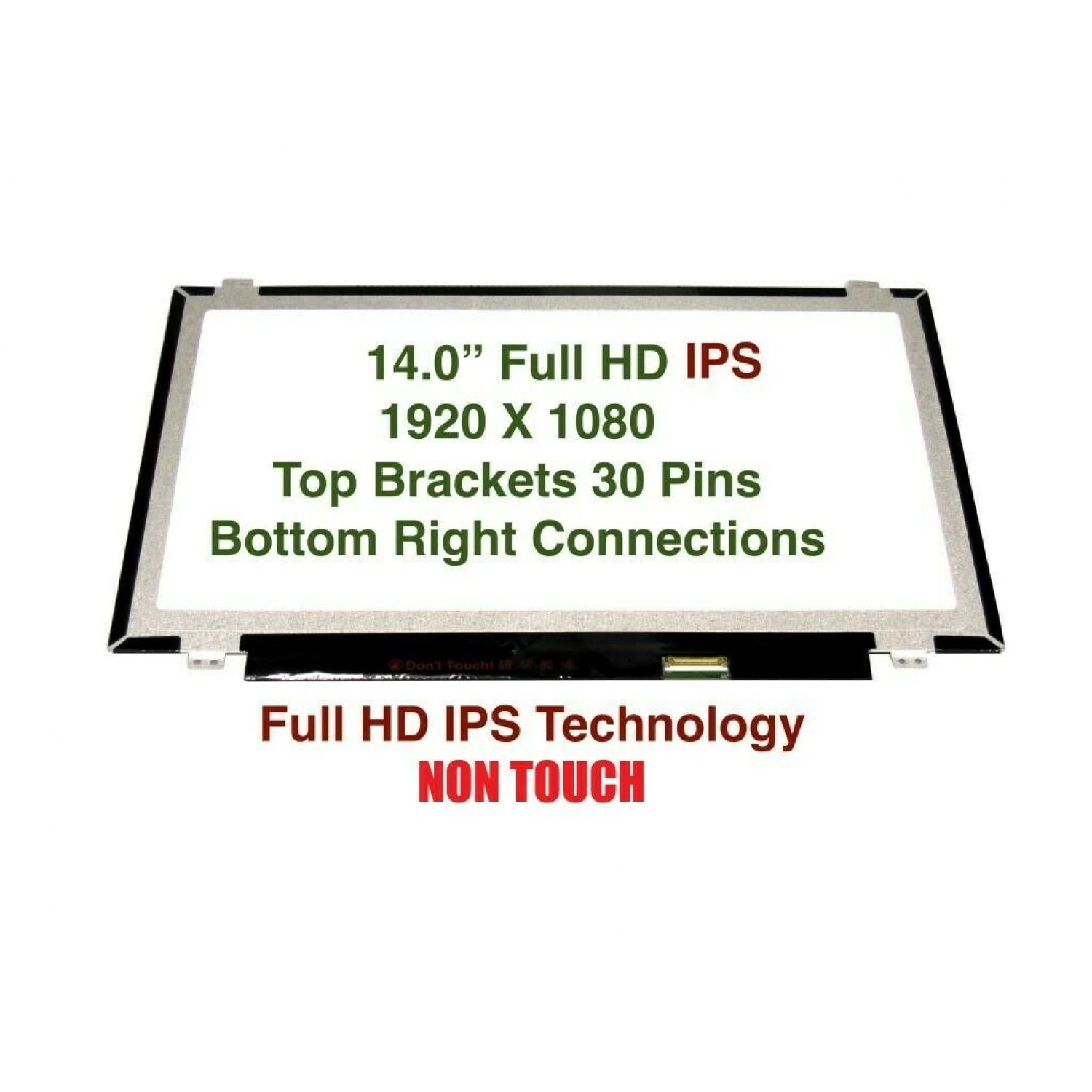 14.0" Laptop LCD Screen 1920x1080p 30 Pins with Brackets LP140WF6 (SP) (M1)