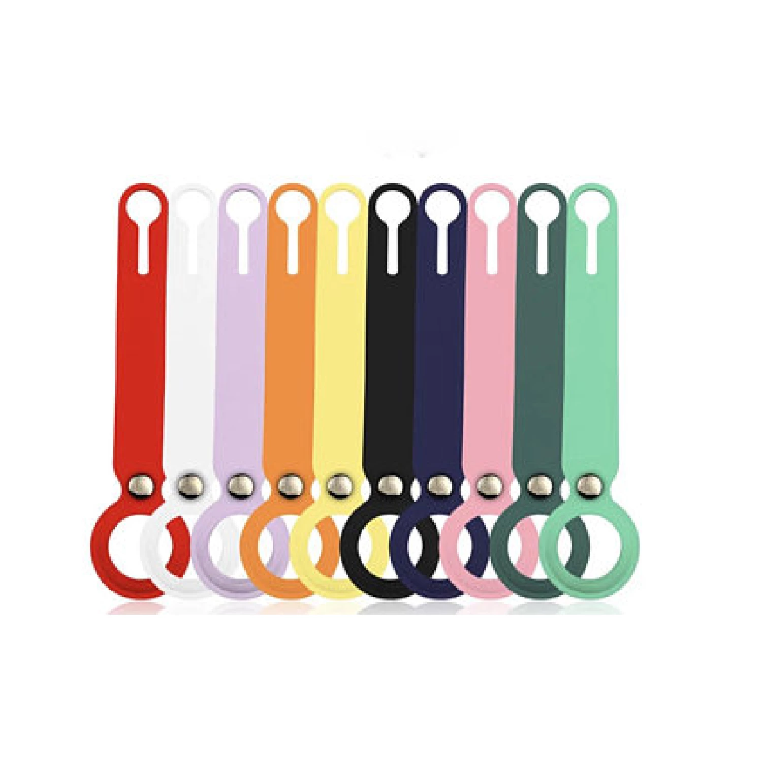 AirTags LOOP Case 360 Protective Silicone Loop Designed for AirTag Protective Case Cover AirTags Holder (Mixed Colors)