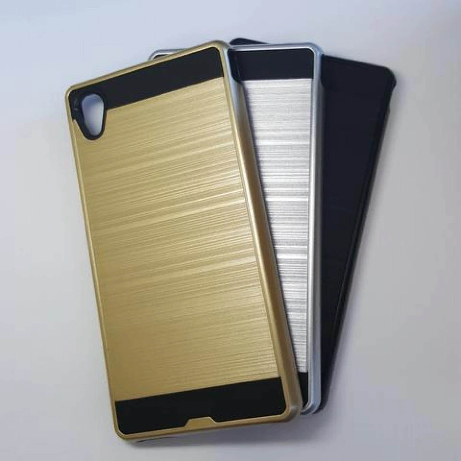 Sony Xperia M4 Aqua - Slim Sleek Brush Metal Case