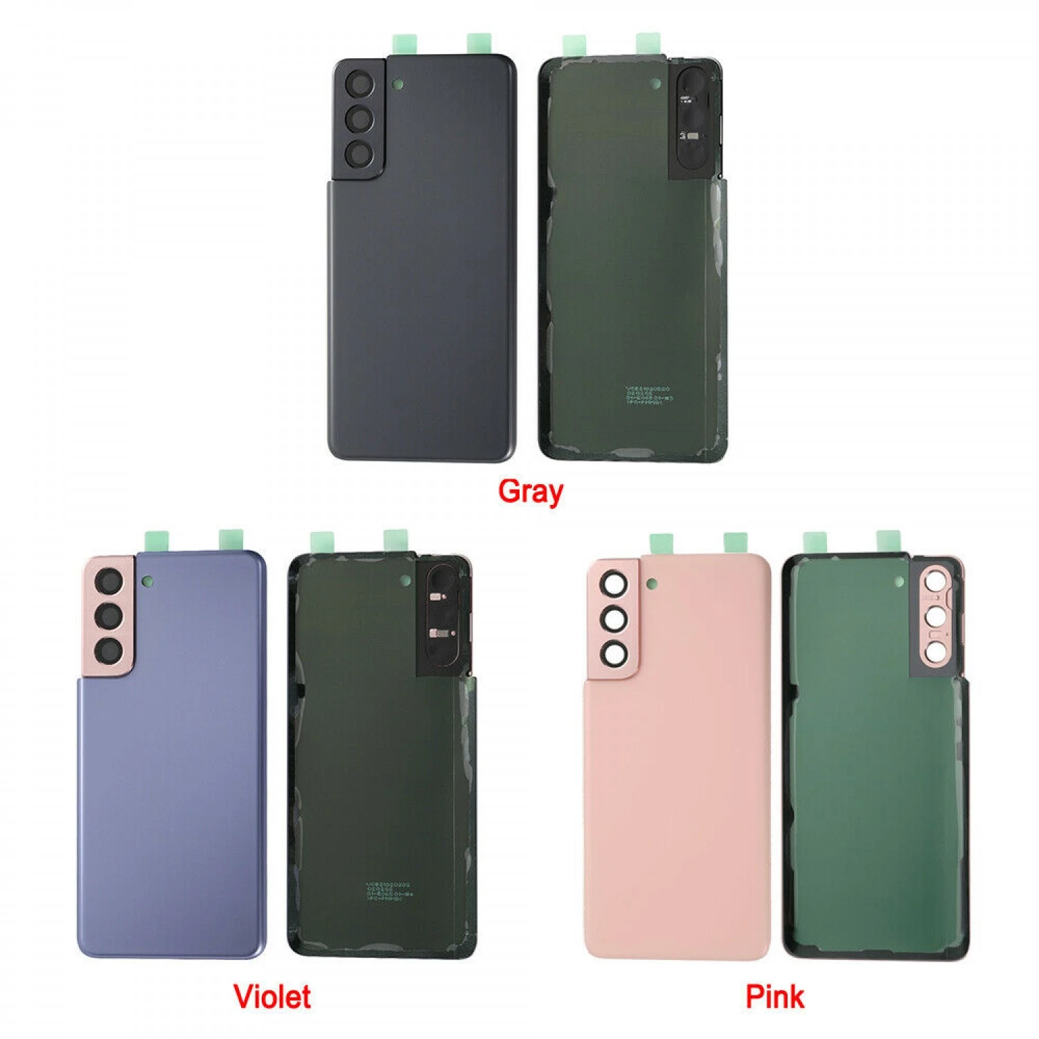 back battery cover with camera lens for Samsung S21 G991 G991A G991WA G991U