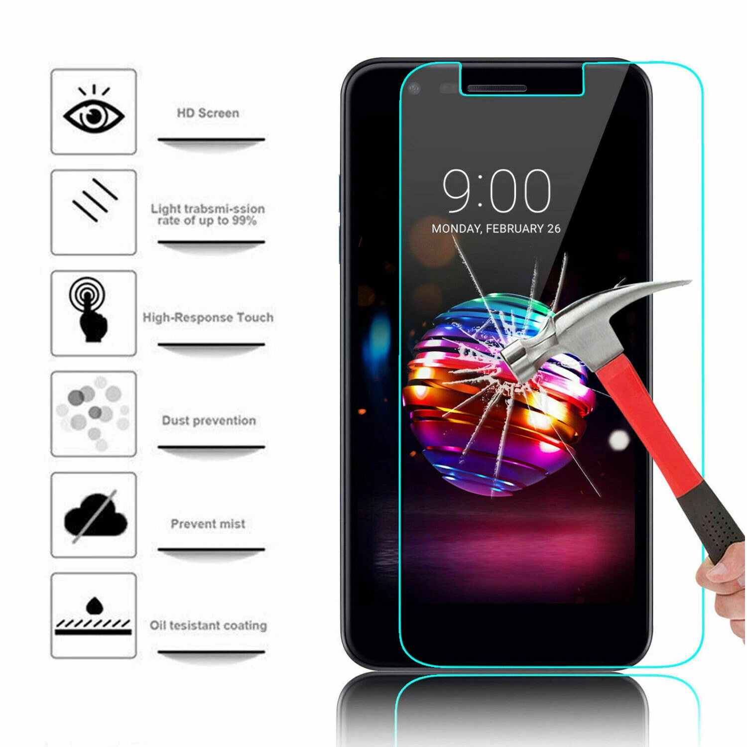 LG K30 2019 Tempered Glass Screen Protector