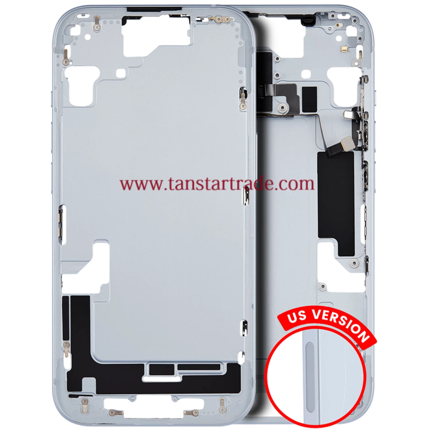 mid frame with power volume flex installed (US Version) for iPhone 15