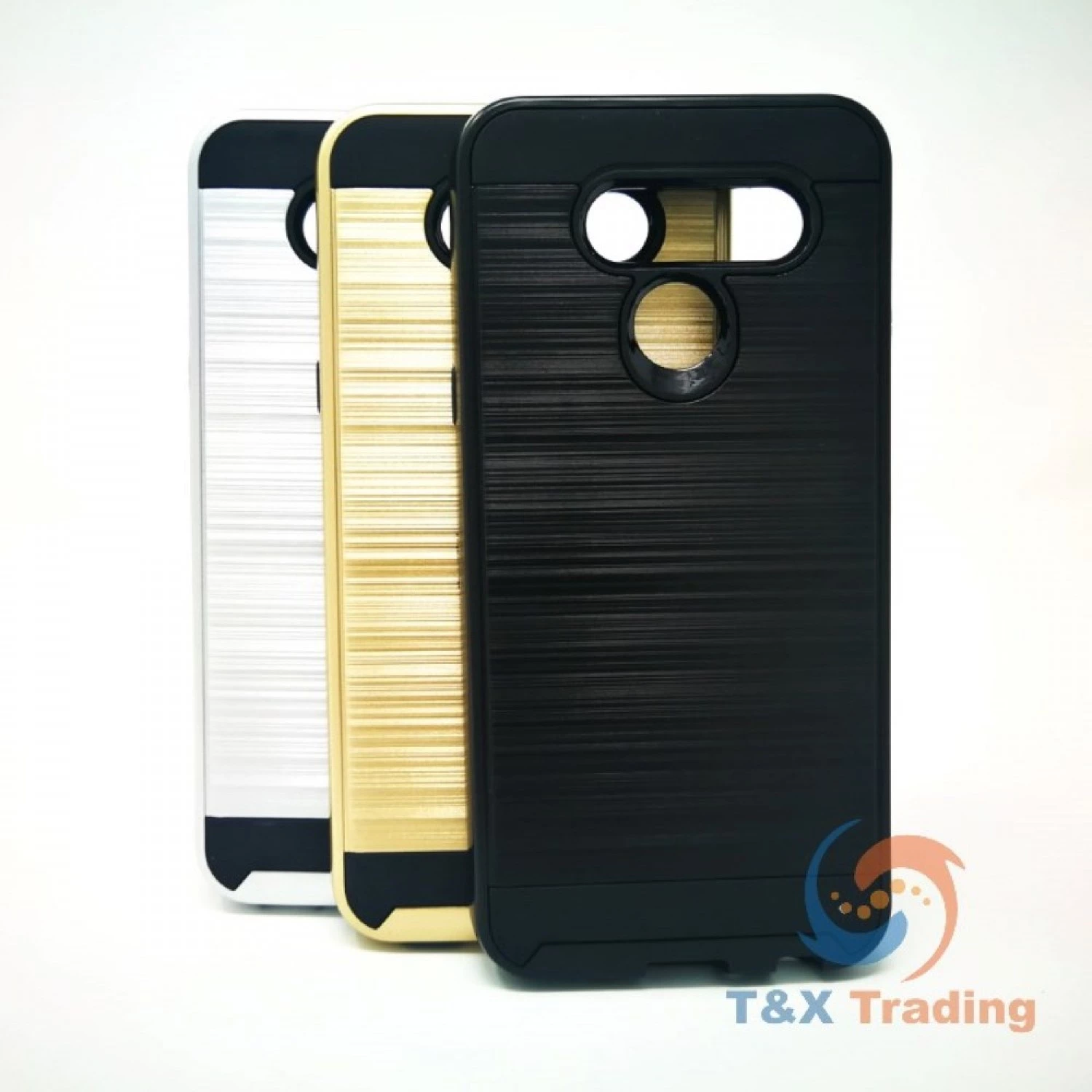 LG Q60 - Slim Sleek Brush Metal Case