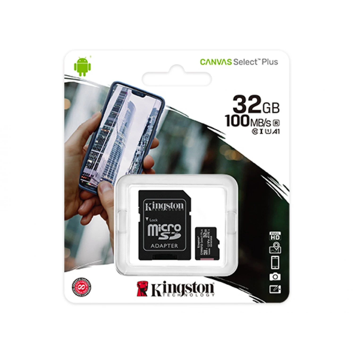 Kingston Micro SD with TF adapter memory card 32GB