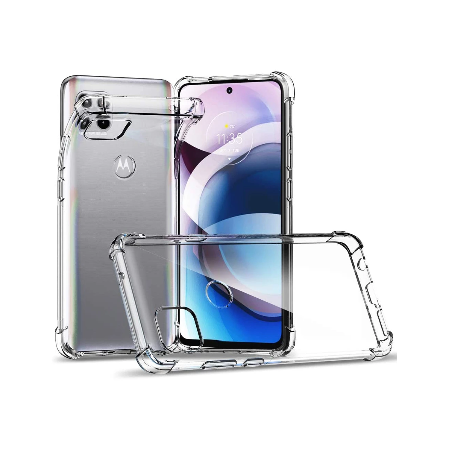 Motorola Moto One 5G Ace - Reinforced Corners Silicone Phone Case