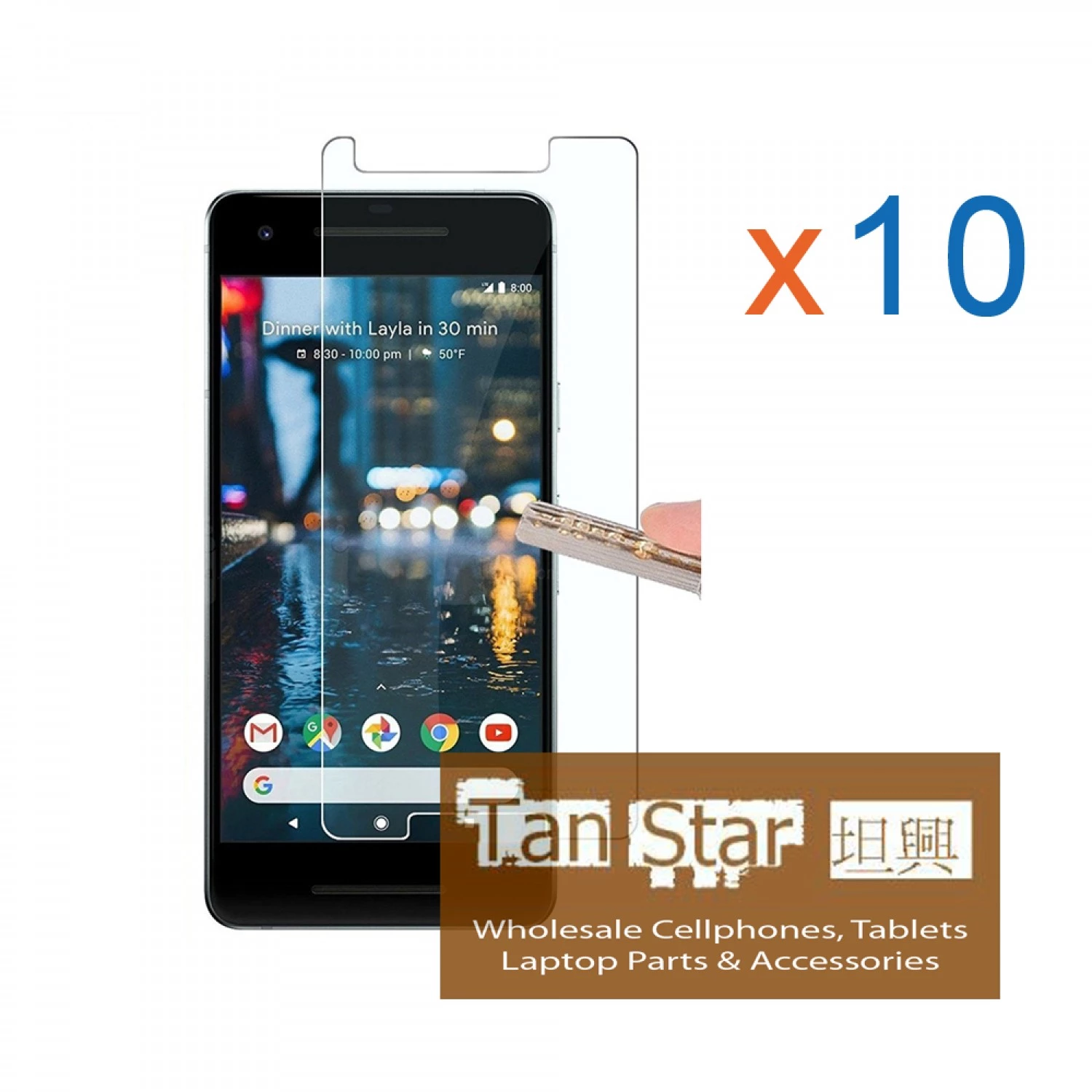 Google Pixel 2 XL BOX (10pcs) Tempered Glass Screen Protector