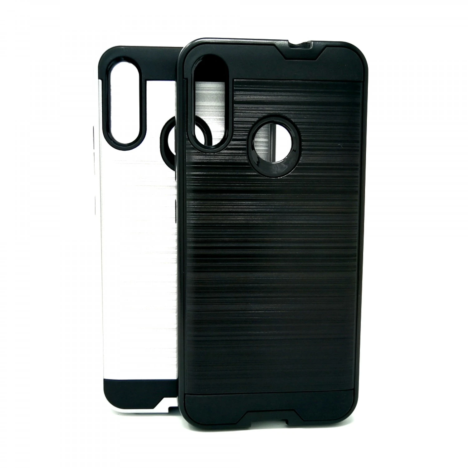 Motorola Moto E6 Plus - Slim Sleek Brush Metal Case