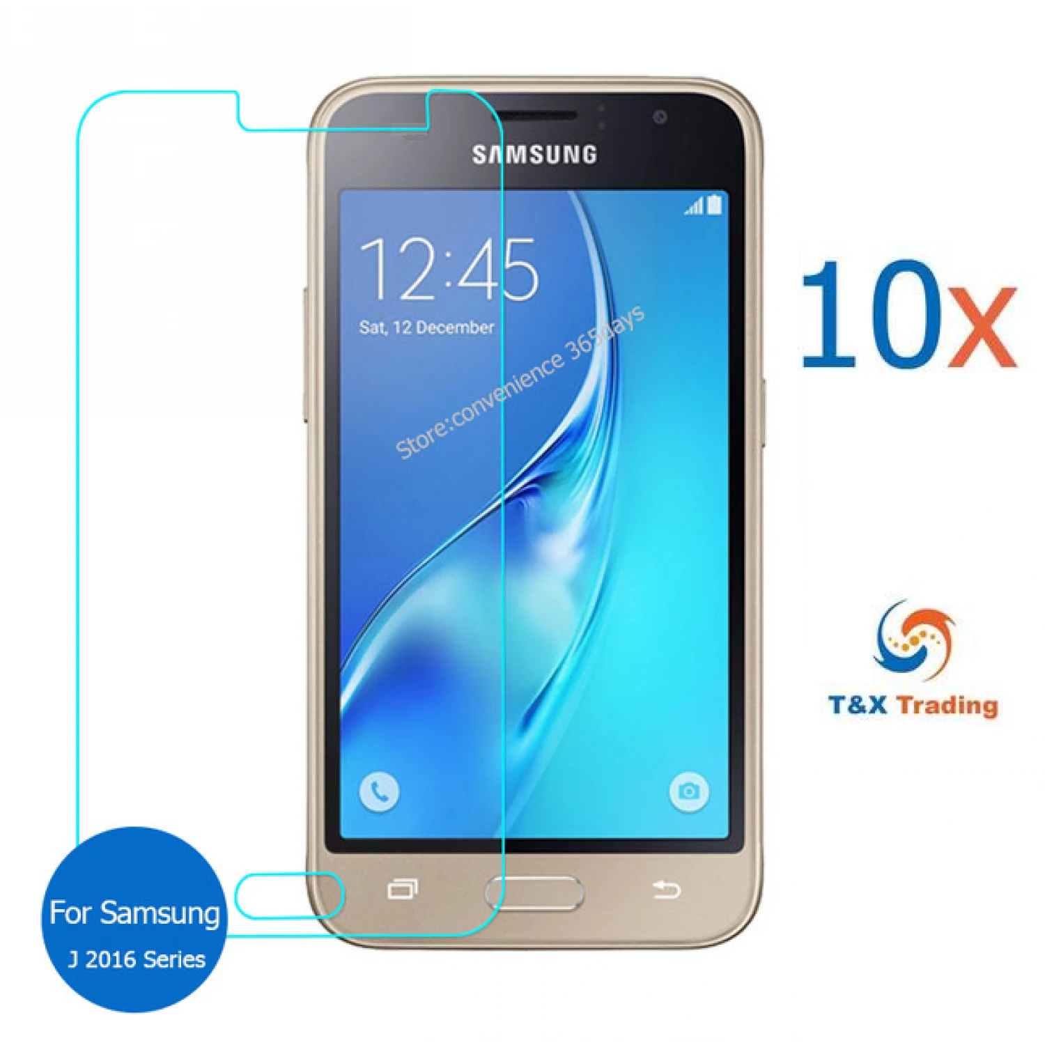 Samsung Galaxy J1 BOX (10Pcs) Tempered Glass Screen Protector