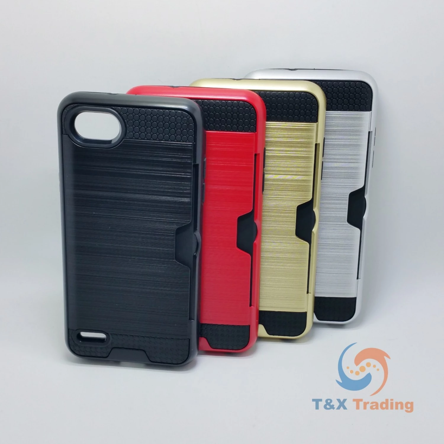 LG Q6 - Slim Sleek Case with Credit Card Holder Case