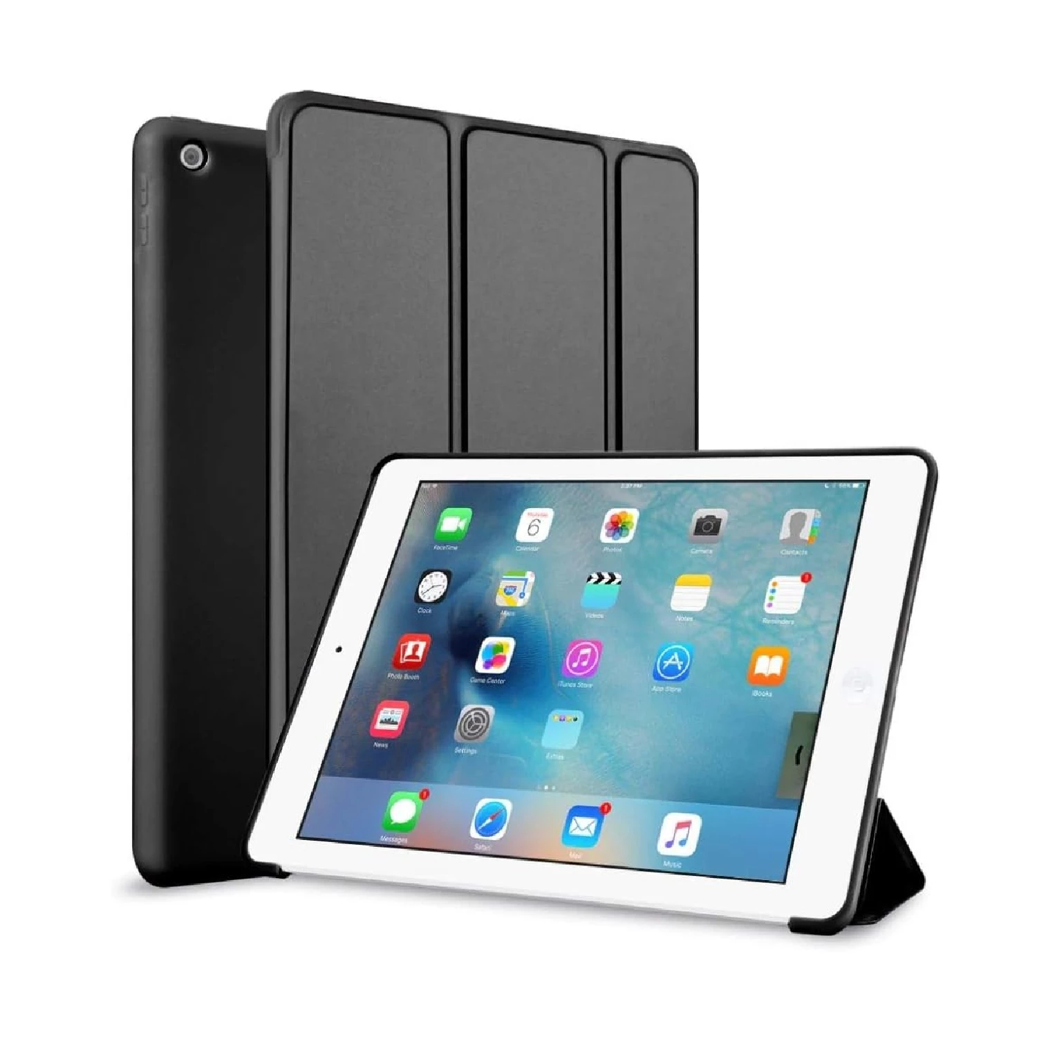 Apple iPad Air / Air 2 / 5 2017 / 6 2018 9.7" - Trifold Cover Case with Auto Wake Sleep