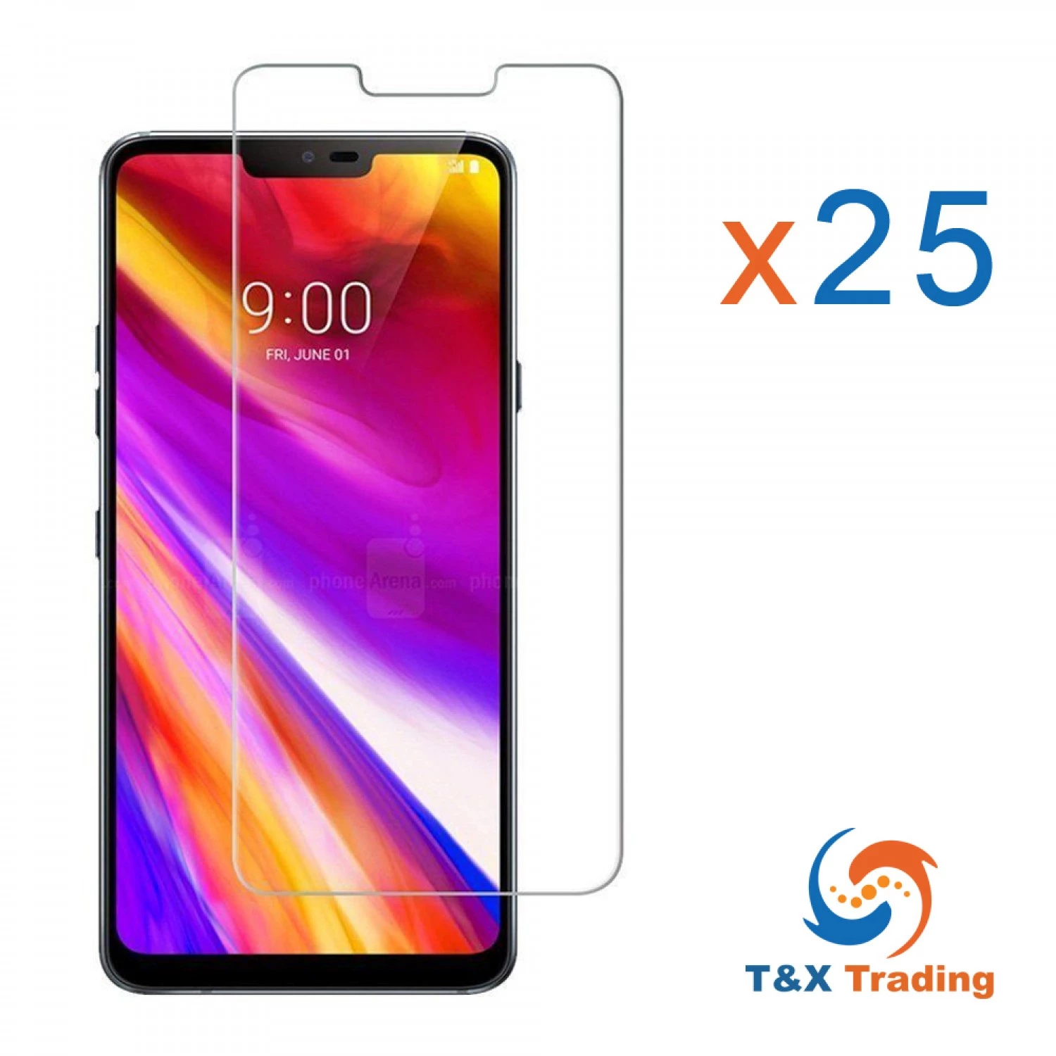 LG G7 - Bulk (25Pcs) Tempered Glass Screen Protector