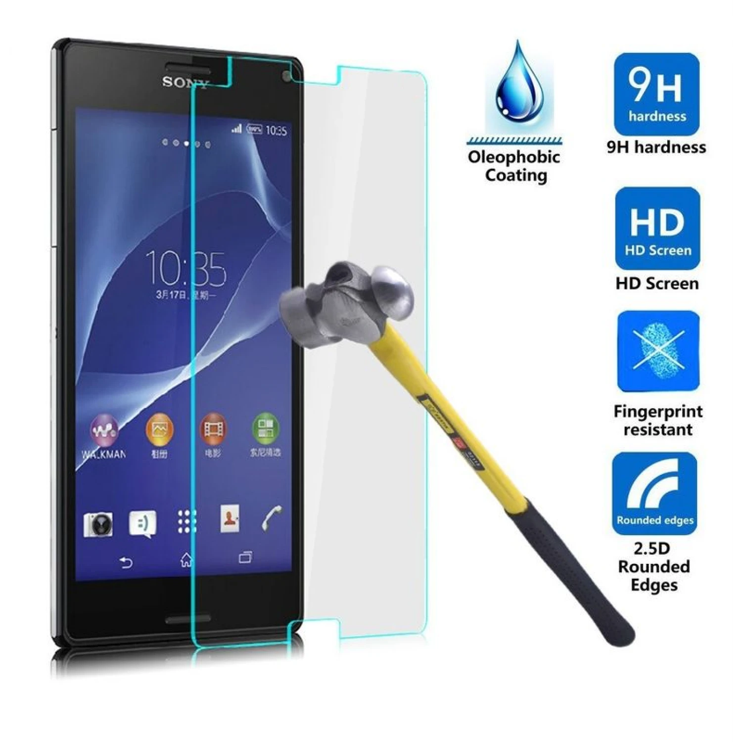 Sony Xperia Z3 Mini Tempered Glass Screen Protector